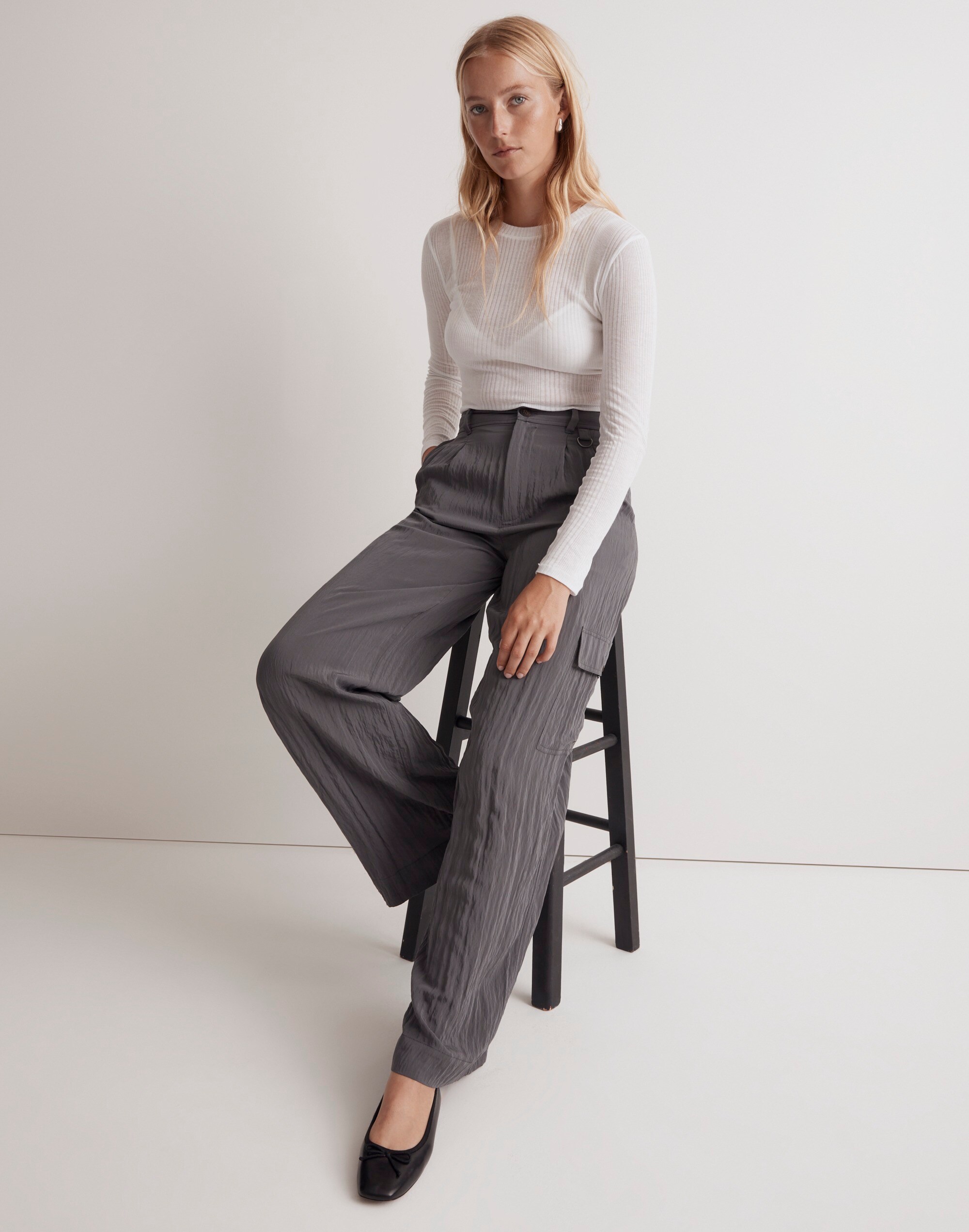 The Tall Harlow Wide-Leg Cargo Pant
