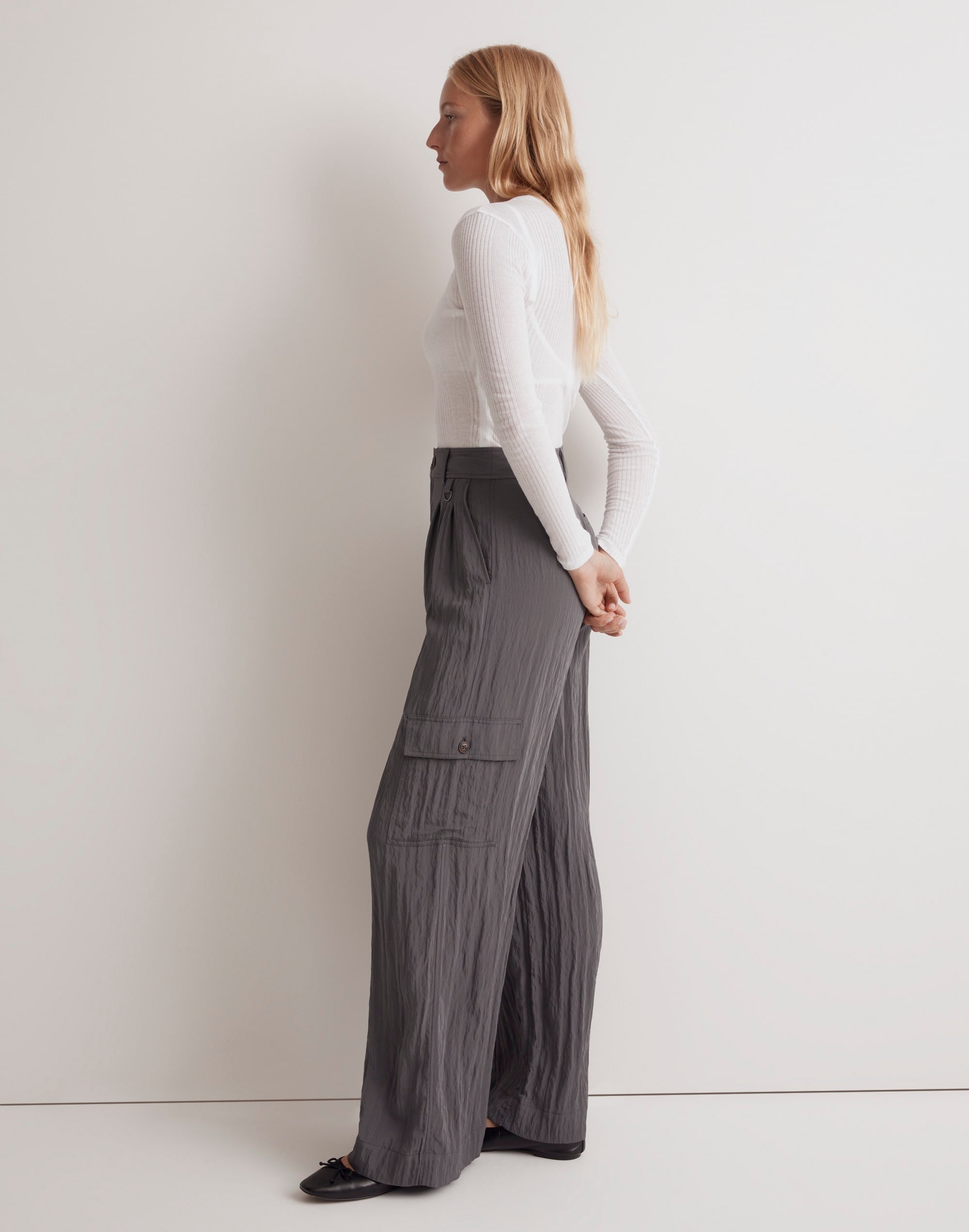 The Tall Harlow Wide-Leg Cargo Pant