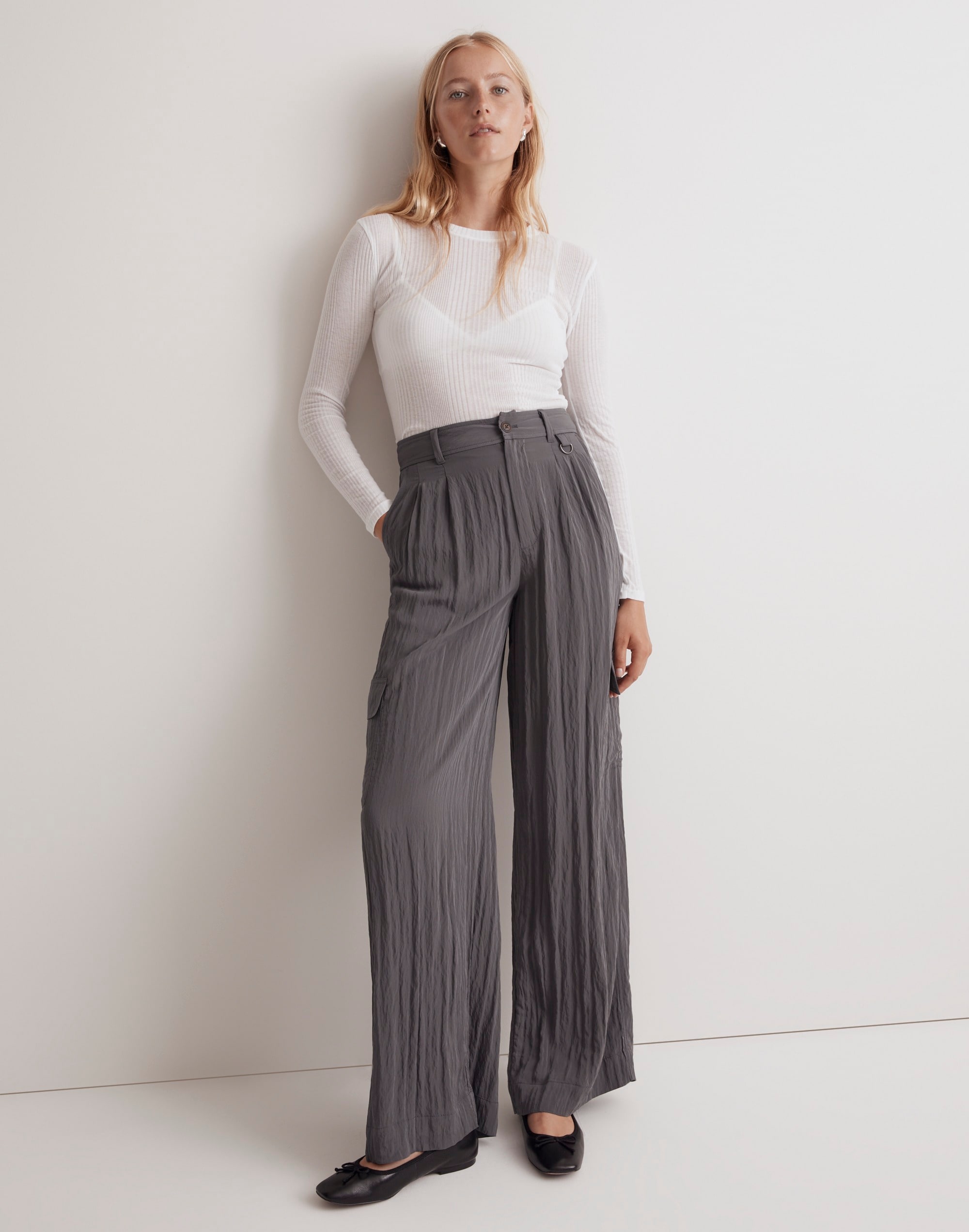 The Tall Harlow Wide-Leg Cargo Pant