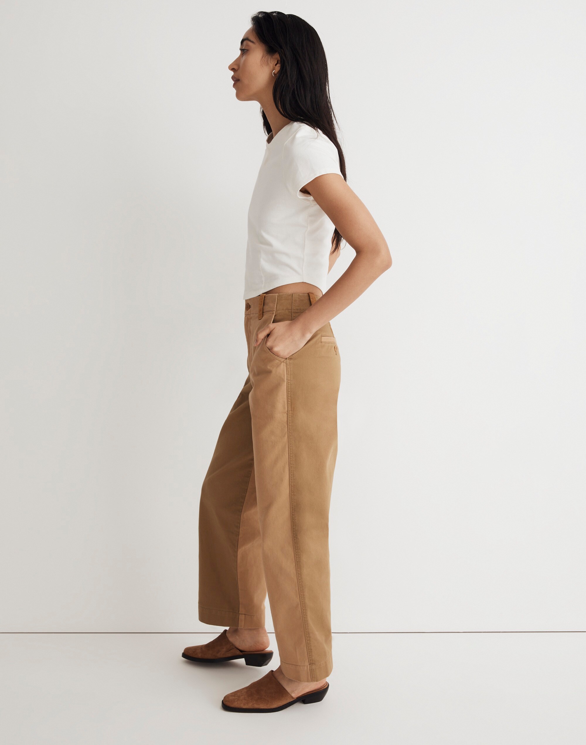 Colorblock Relaxed Pants in (Re)generative Chino