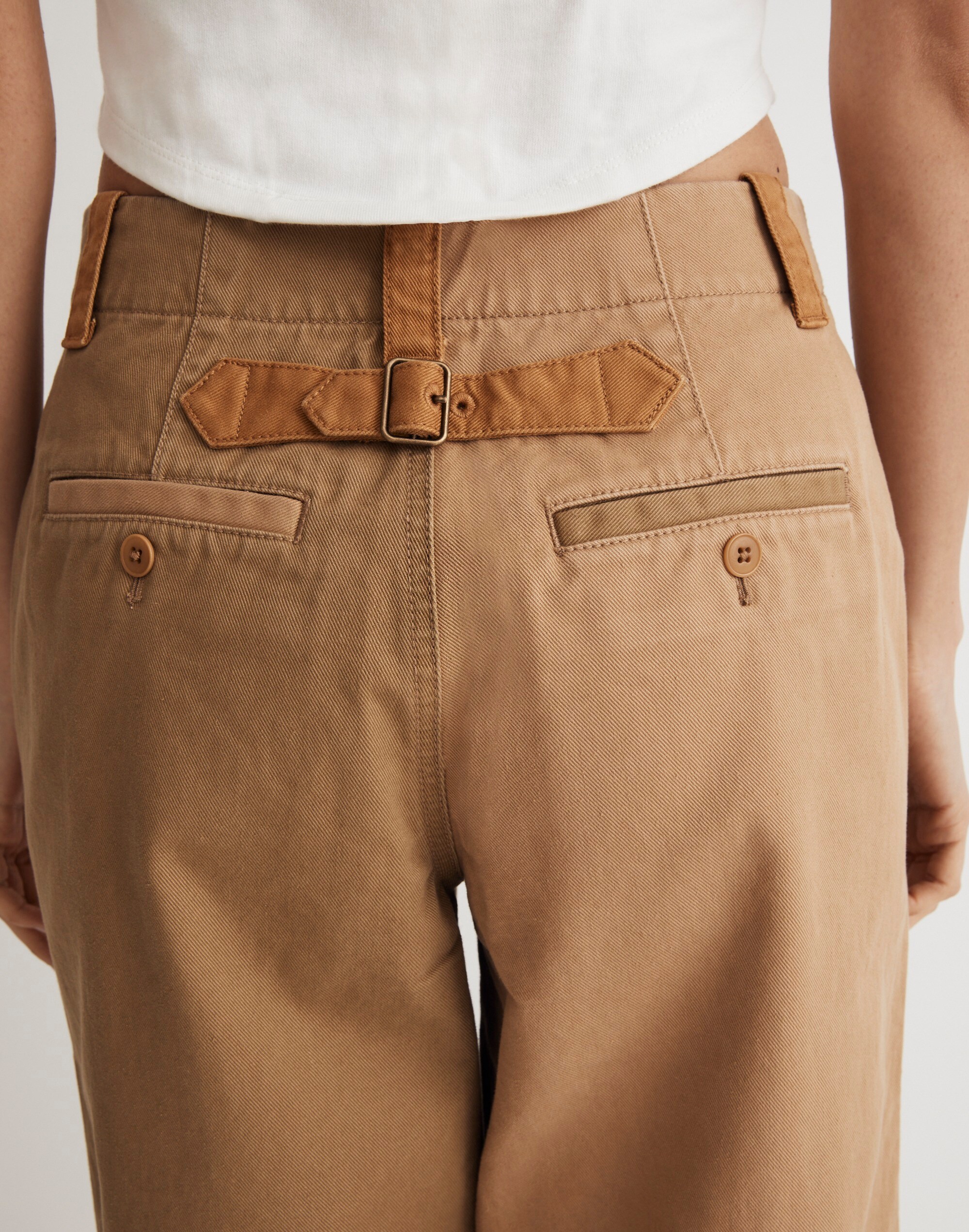 Colorblock Relaxed Pants in (Re)generative Chino