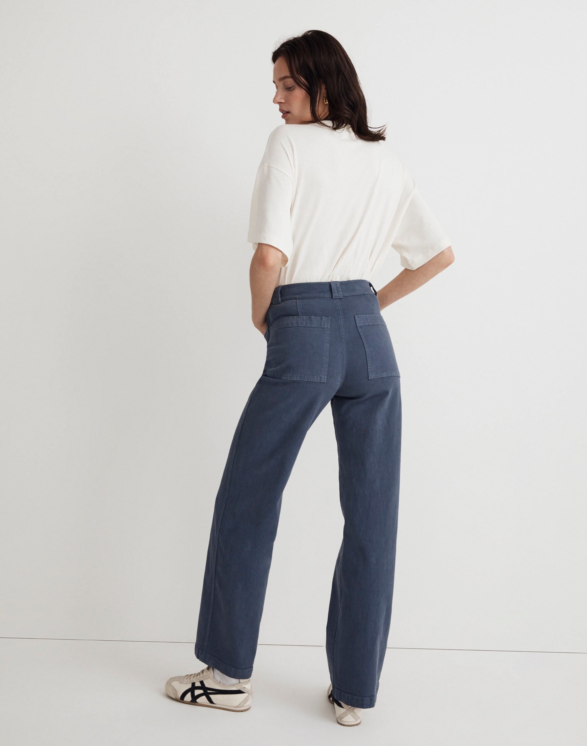 The Petite Emmett 2.0 Wide-Leg Pants: Garment-Dyed Edition