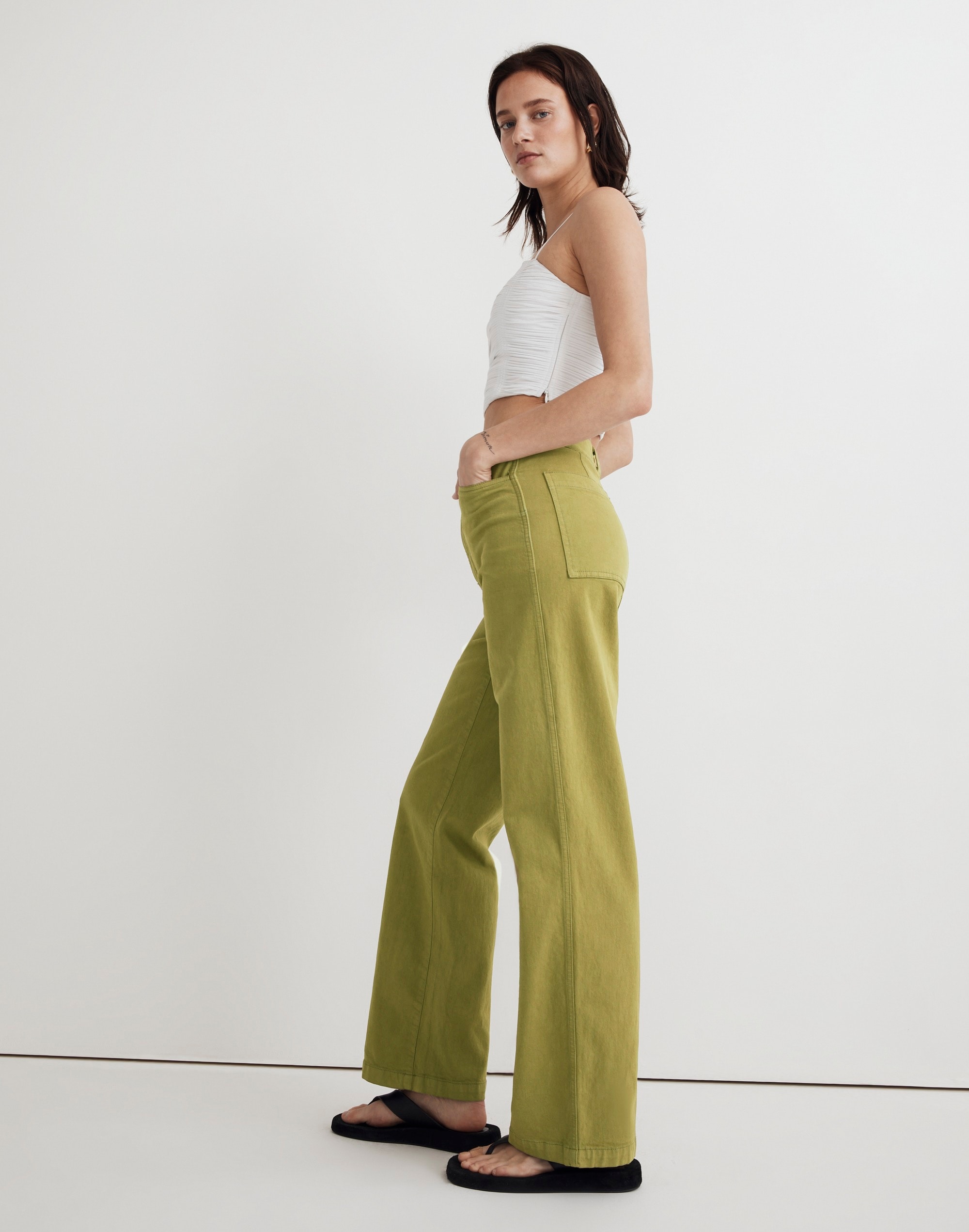 The Emmett Wide-Leg Pant: Garment Dyed Edition