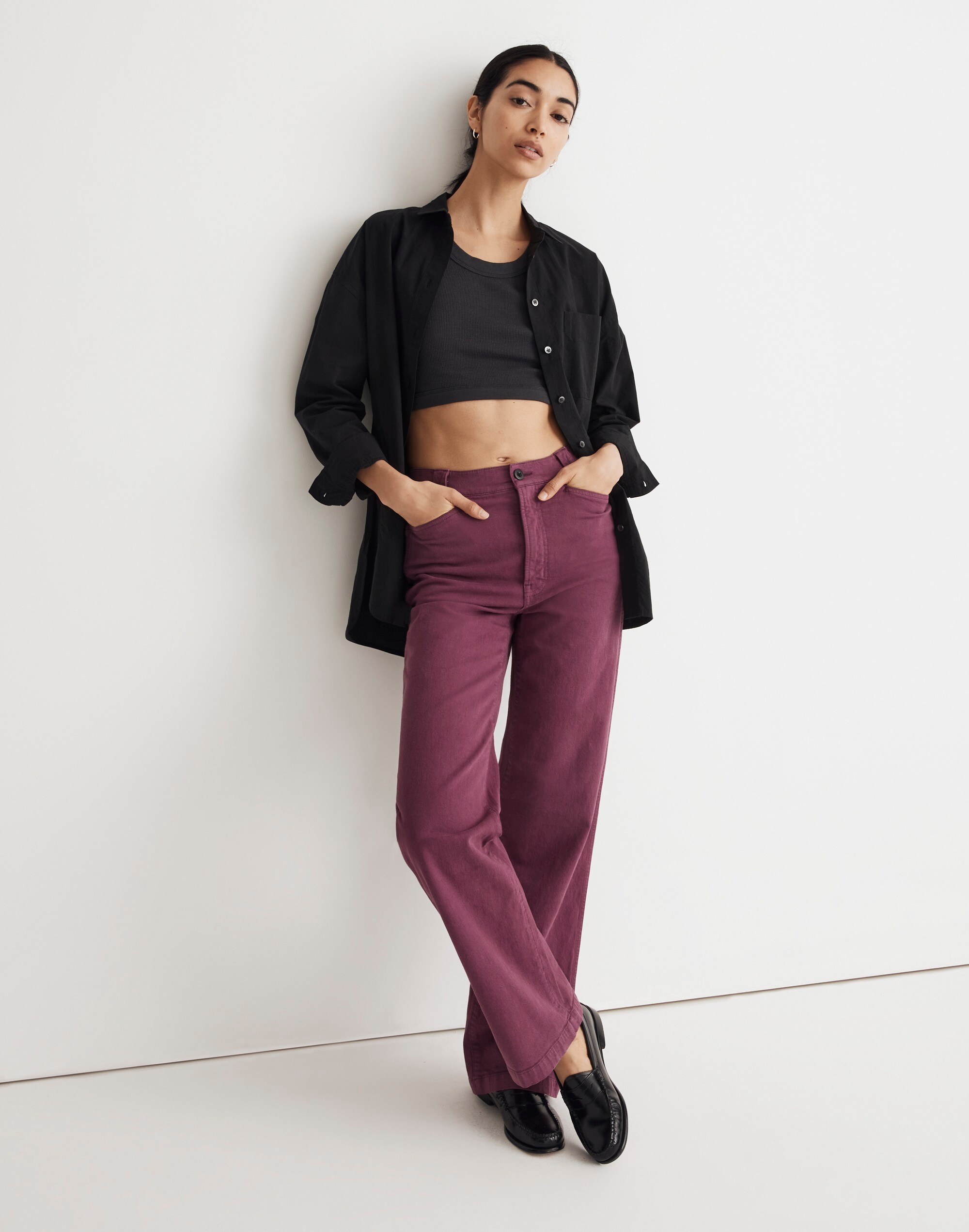 The Emmett Wide-Leg Pant: Garment Dyed Edition