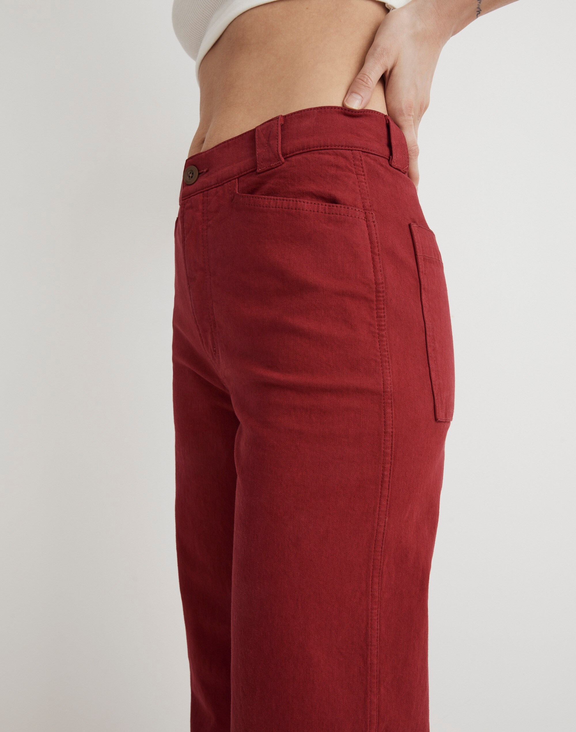 The Petite Emmett 2.0 Wide-Leg Pants: Garment-Dyed Edition