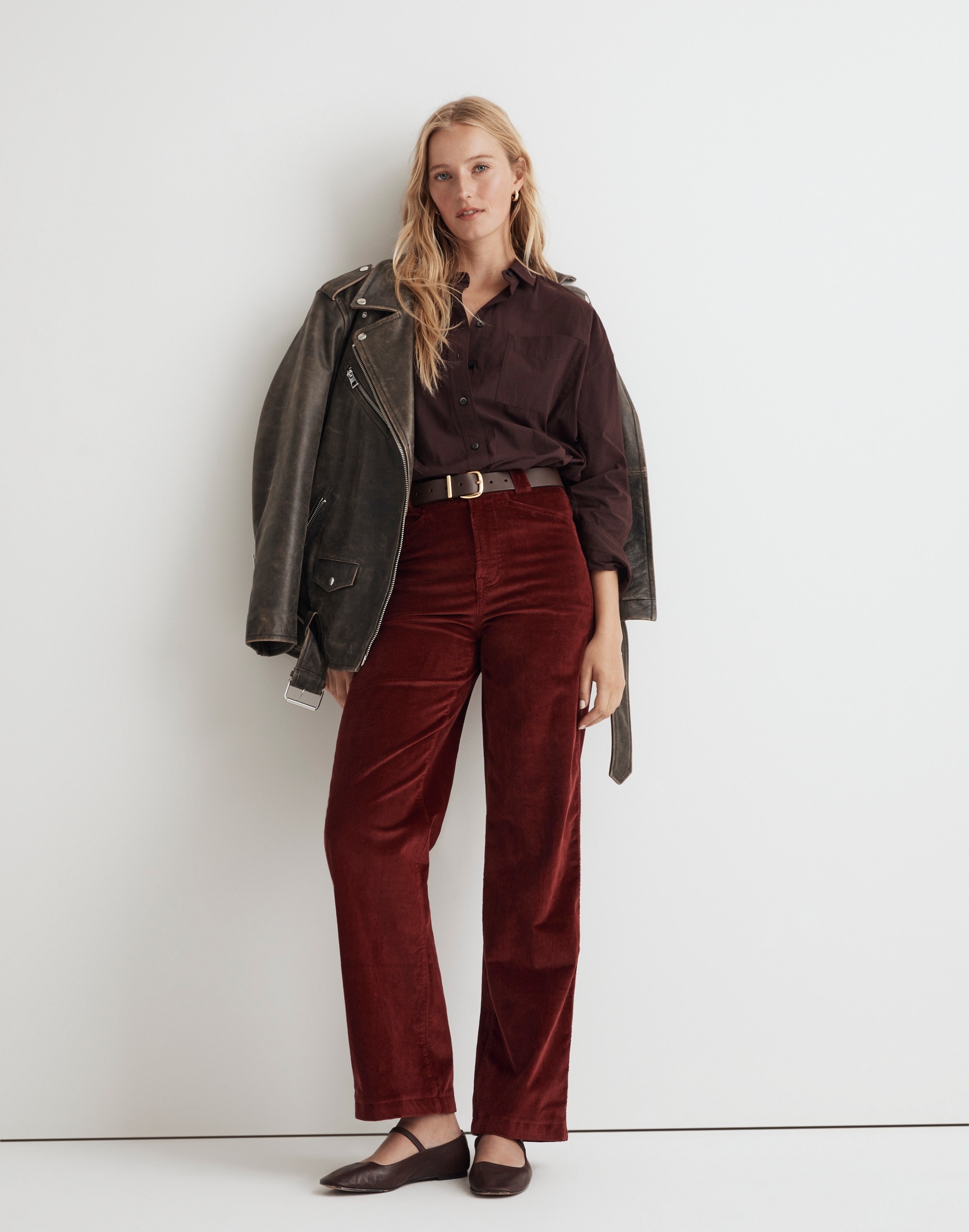 Petite Emmett 2.0 Wide-Leg Pants in Corduroy