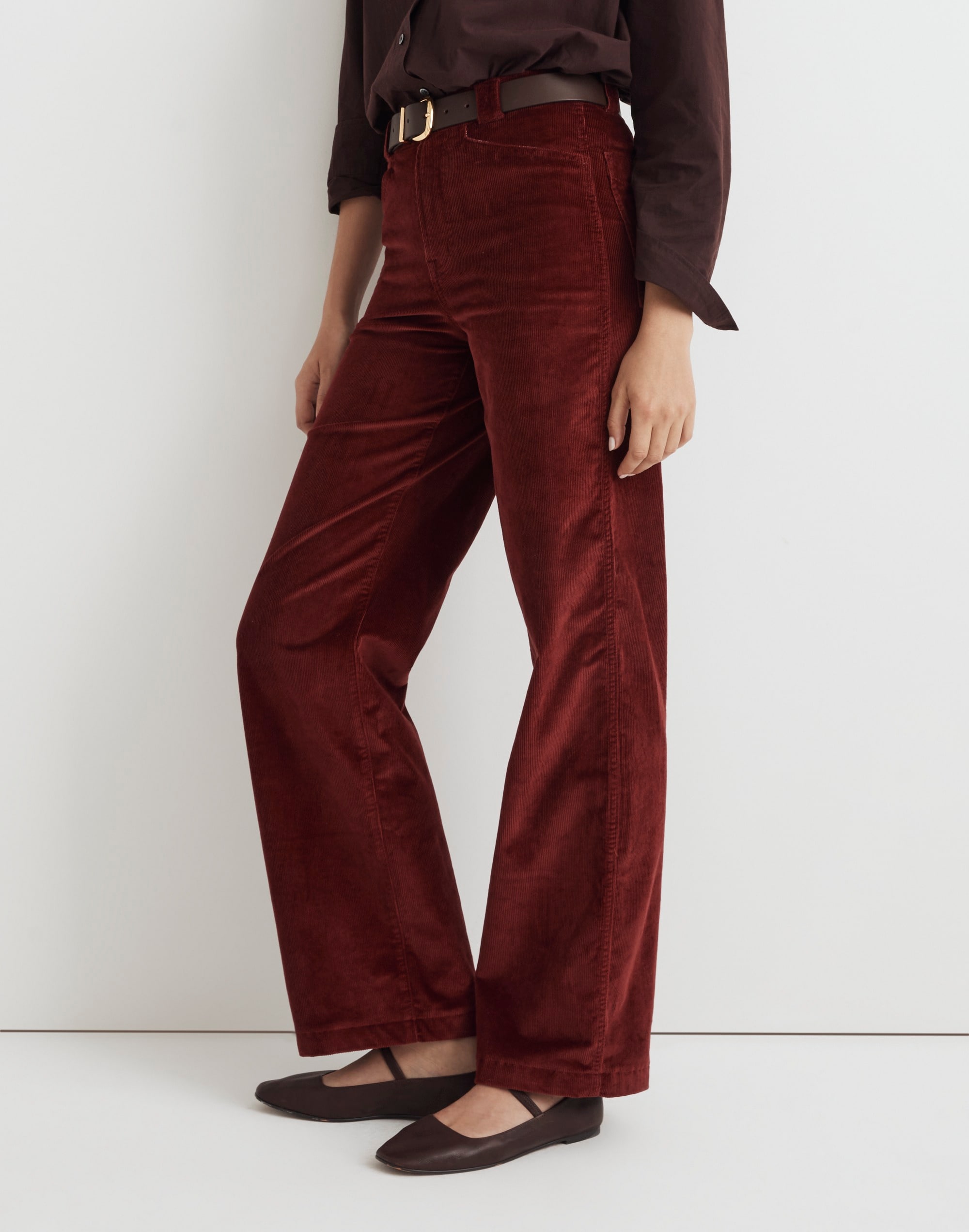 Petite Emmett 2.0 Wide-Leg Pants in Corduroy
