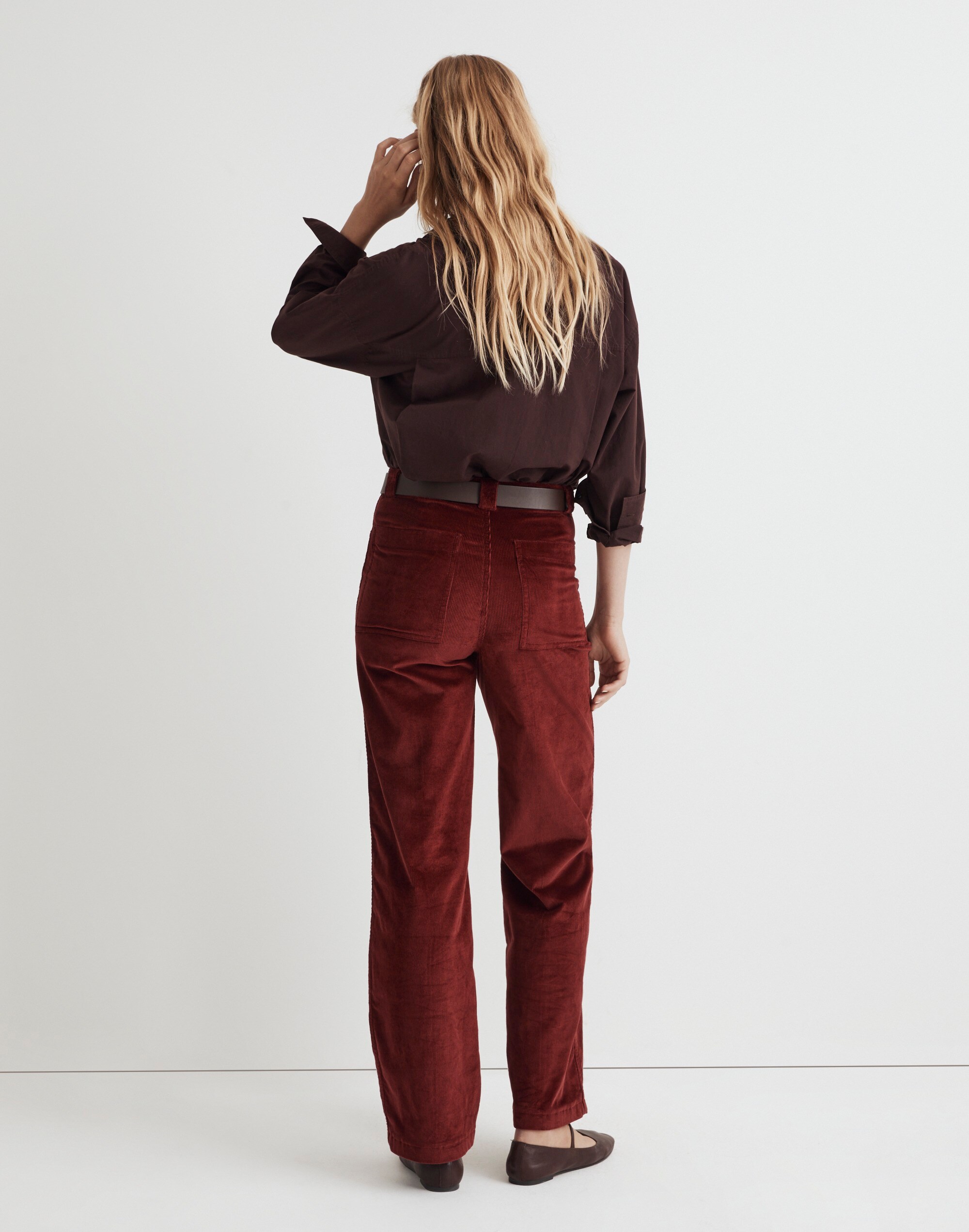 Petite Emmett 2.0 Wide-Leg Pants in Corduroy