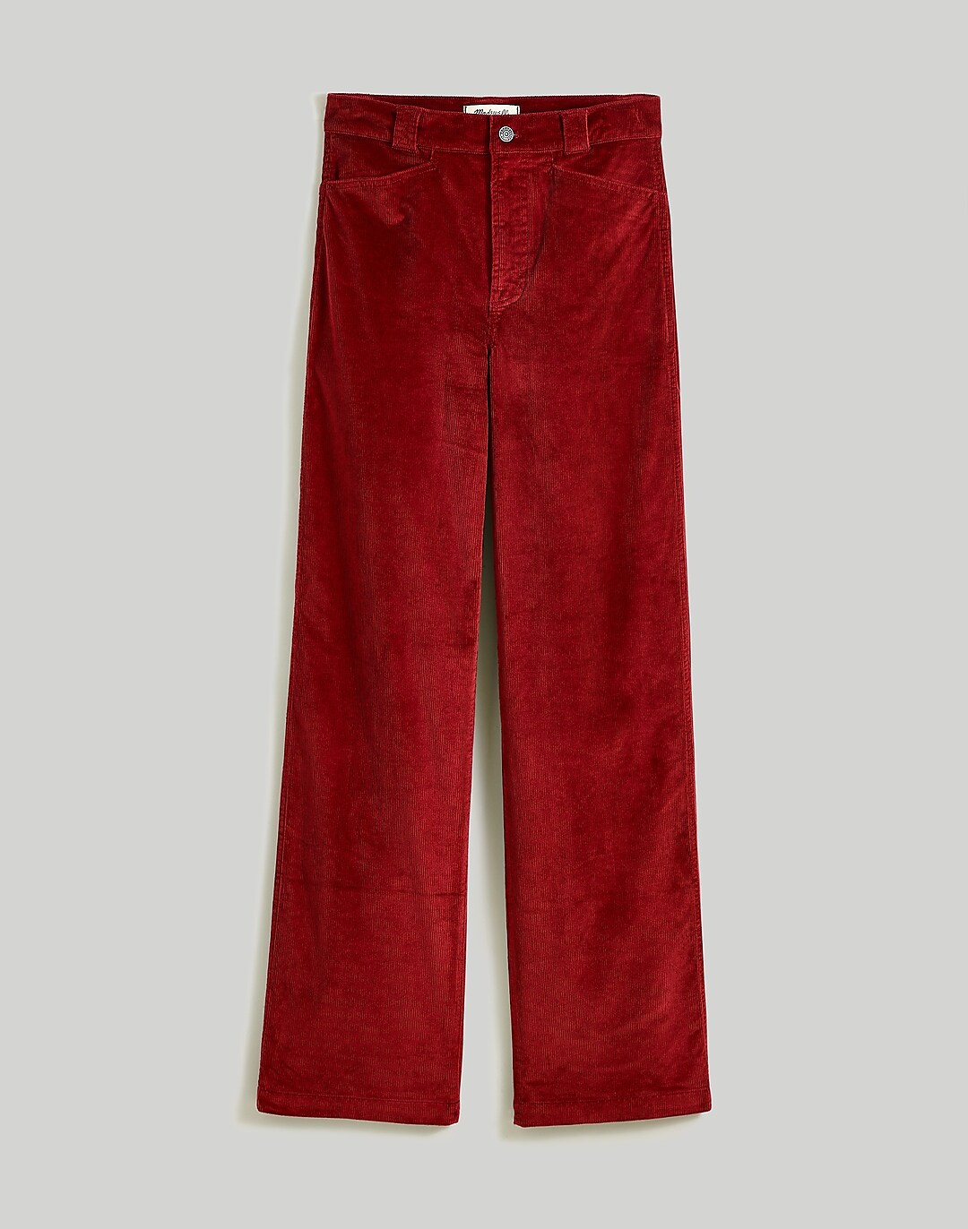 Red Corduroy Pants, High waist Long Corduroy Pants C2547 – Ylistyle