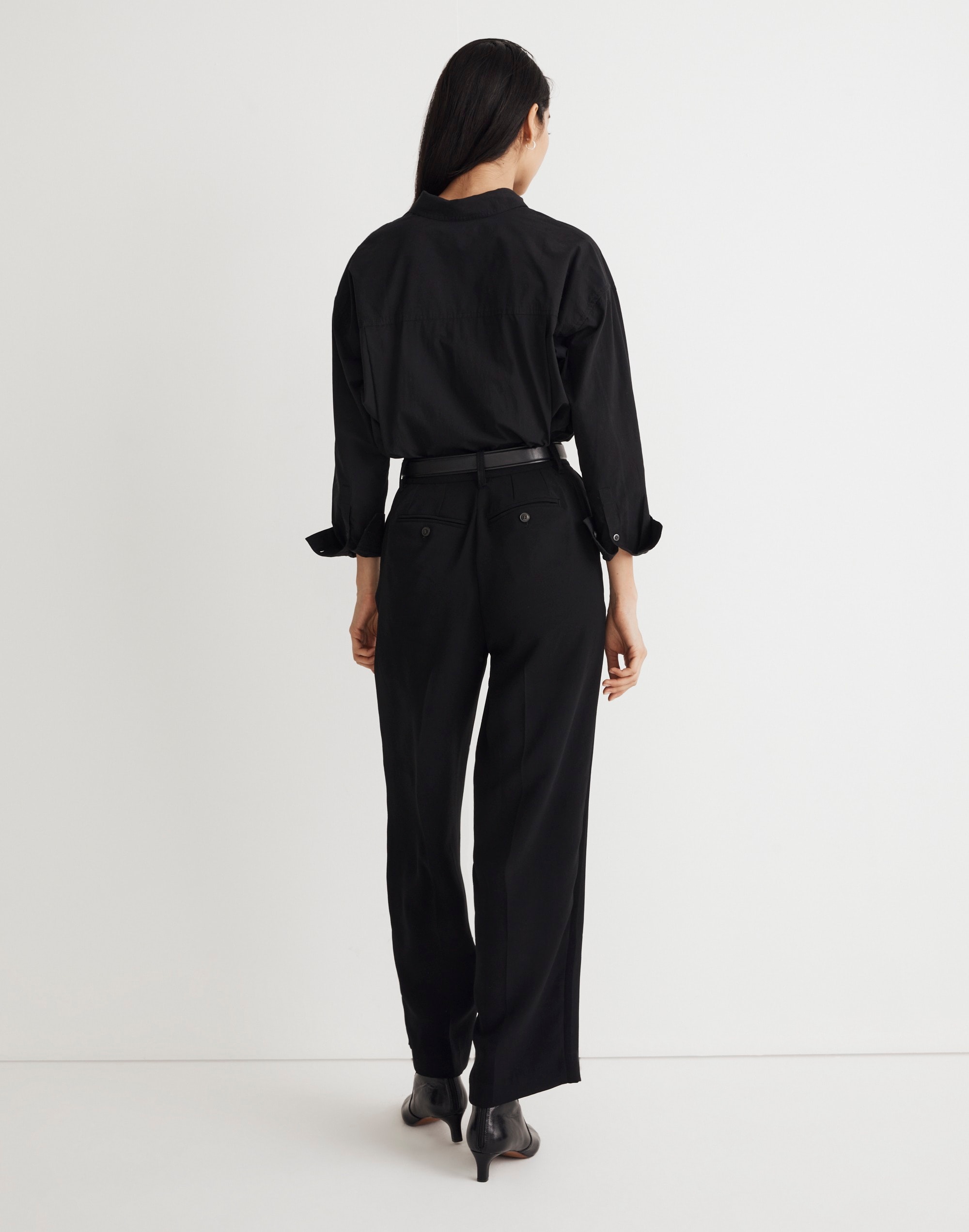 Tailored Straight-Leg Pants