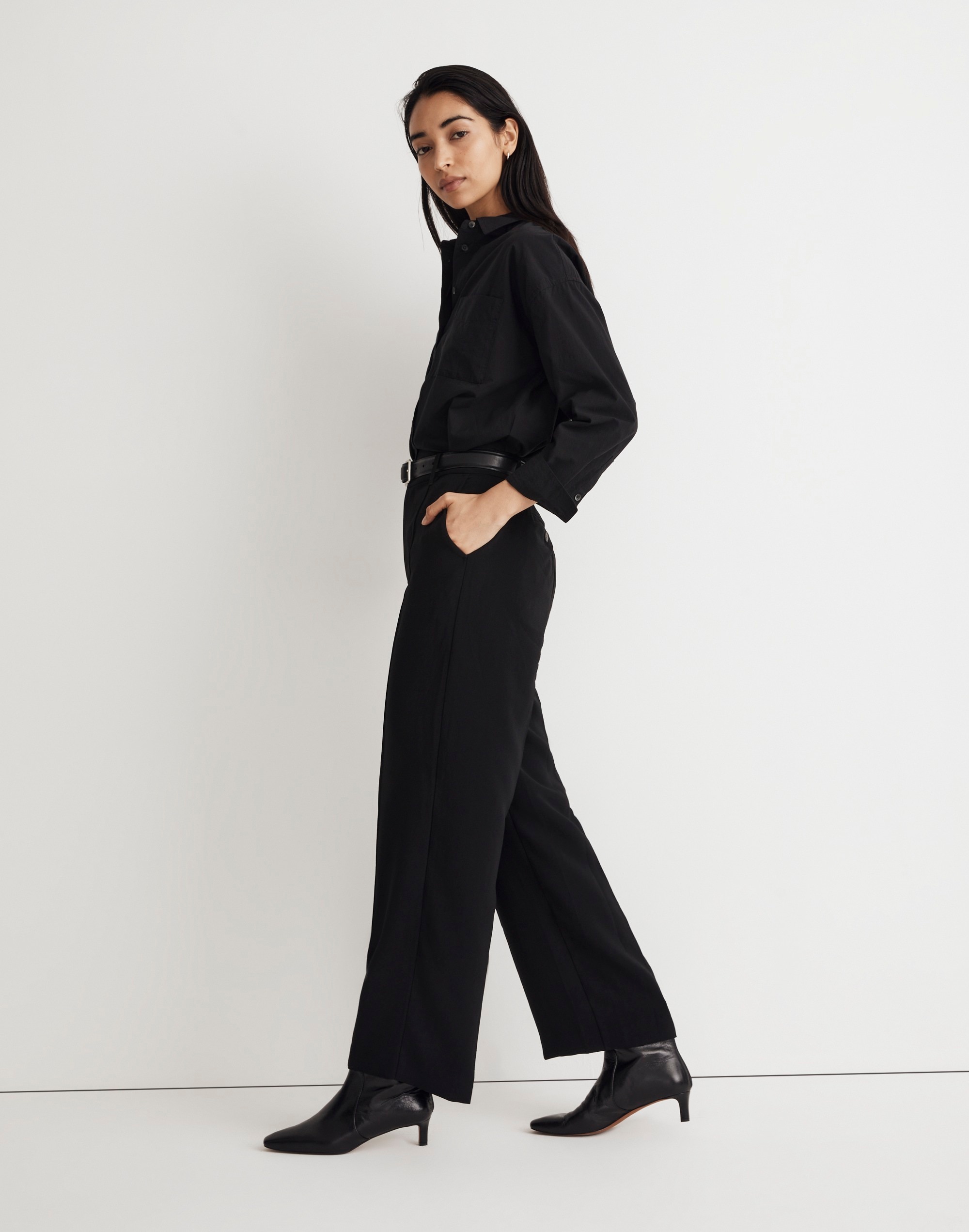 Tailored Straight-Leg Pants