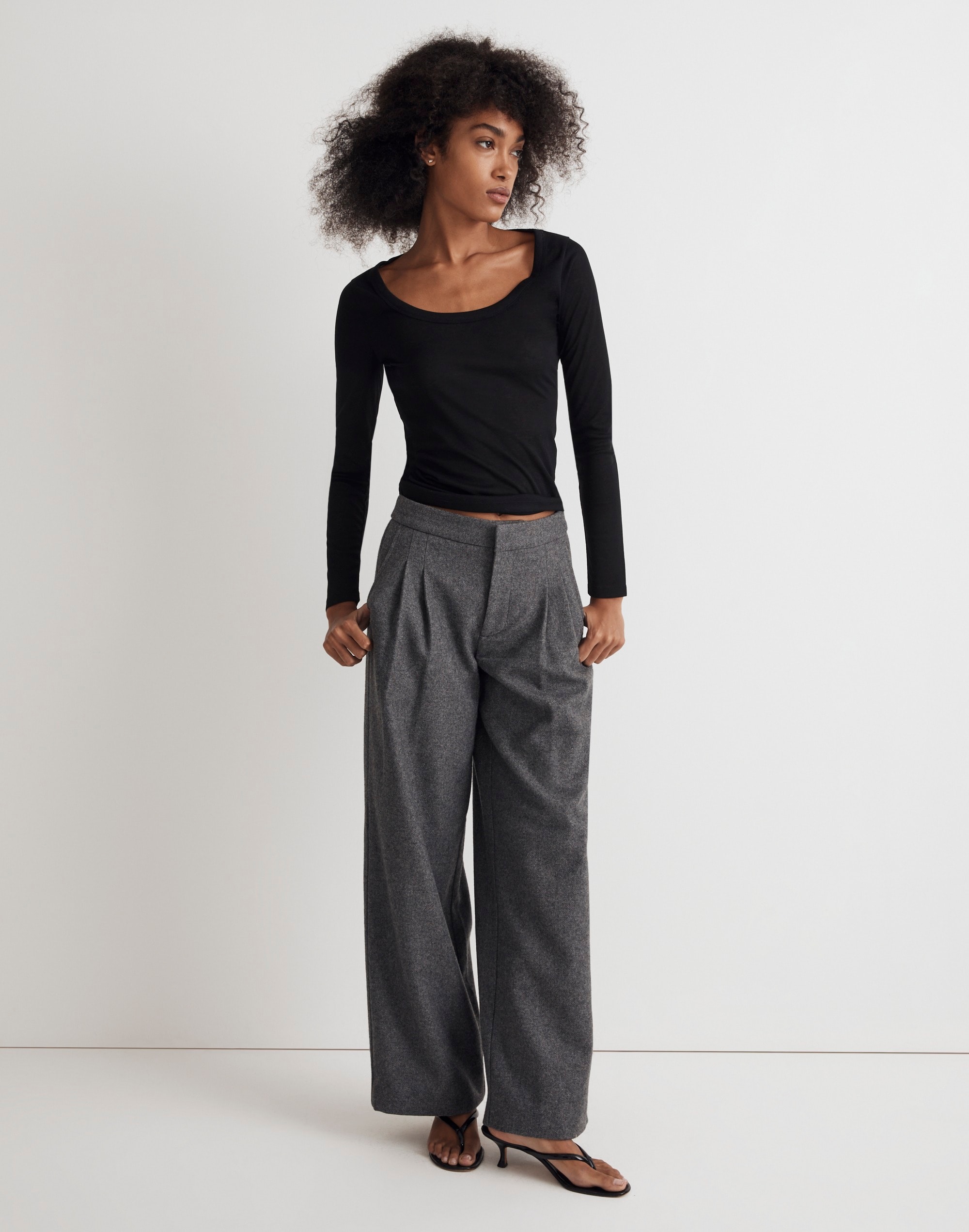 The Harlow Low-Slung Wide-Leg Pant