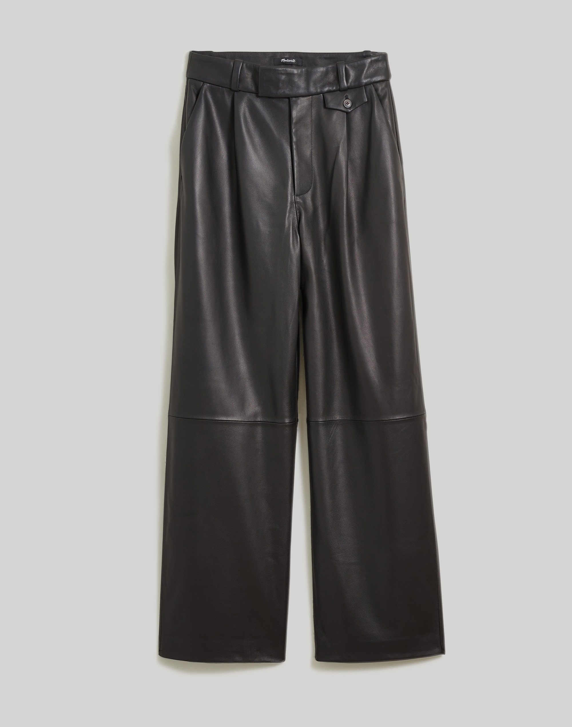 The Rosedale High-Rise Straight Pant in Leather