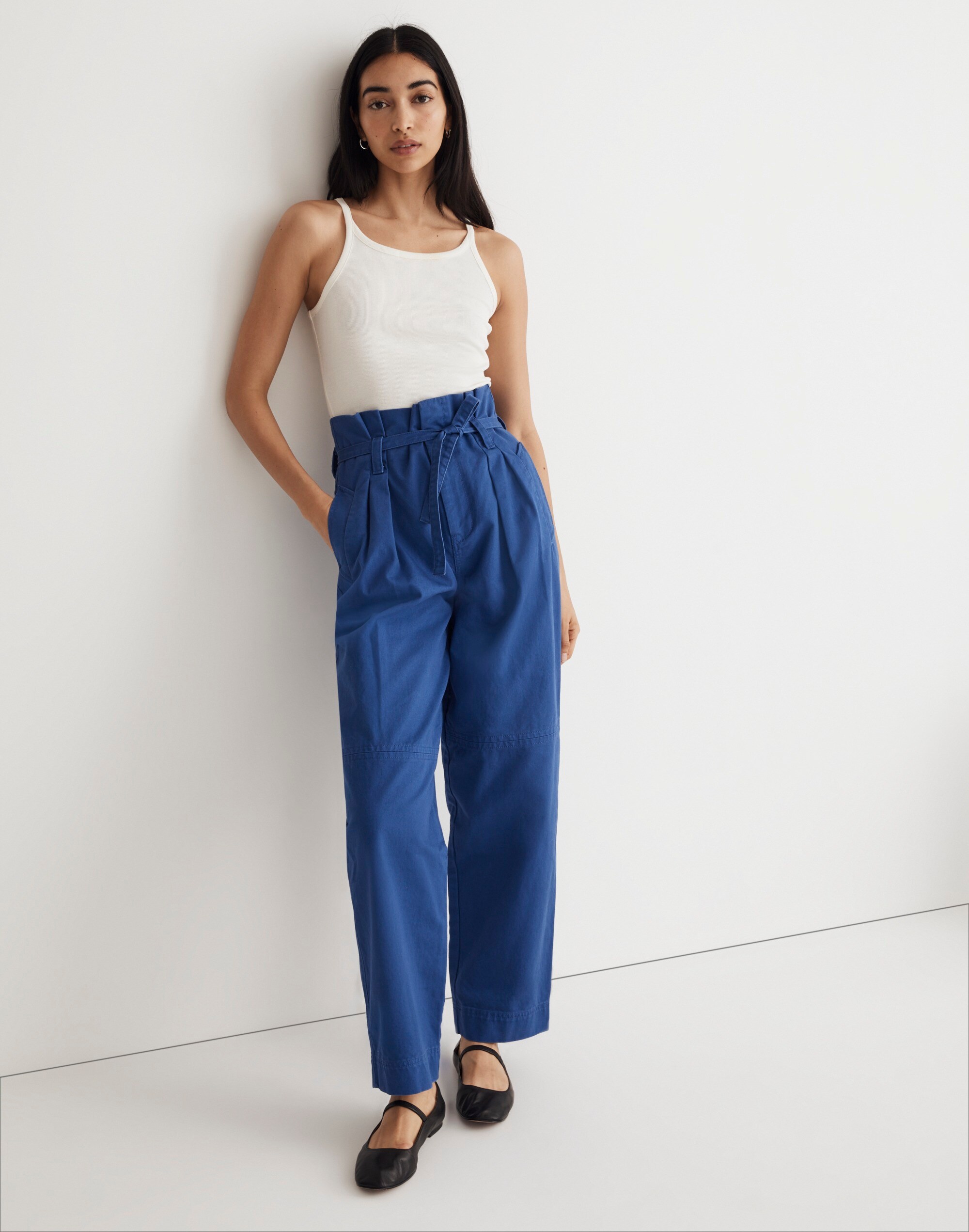 Paperbag Trench Trousers in (Re)generative Chino