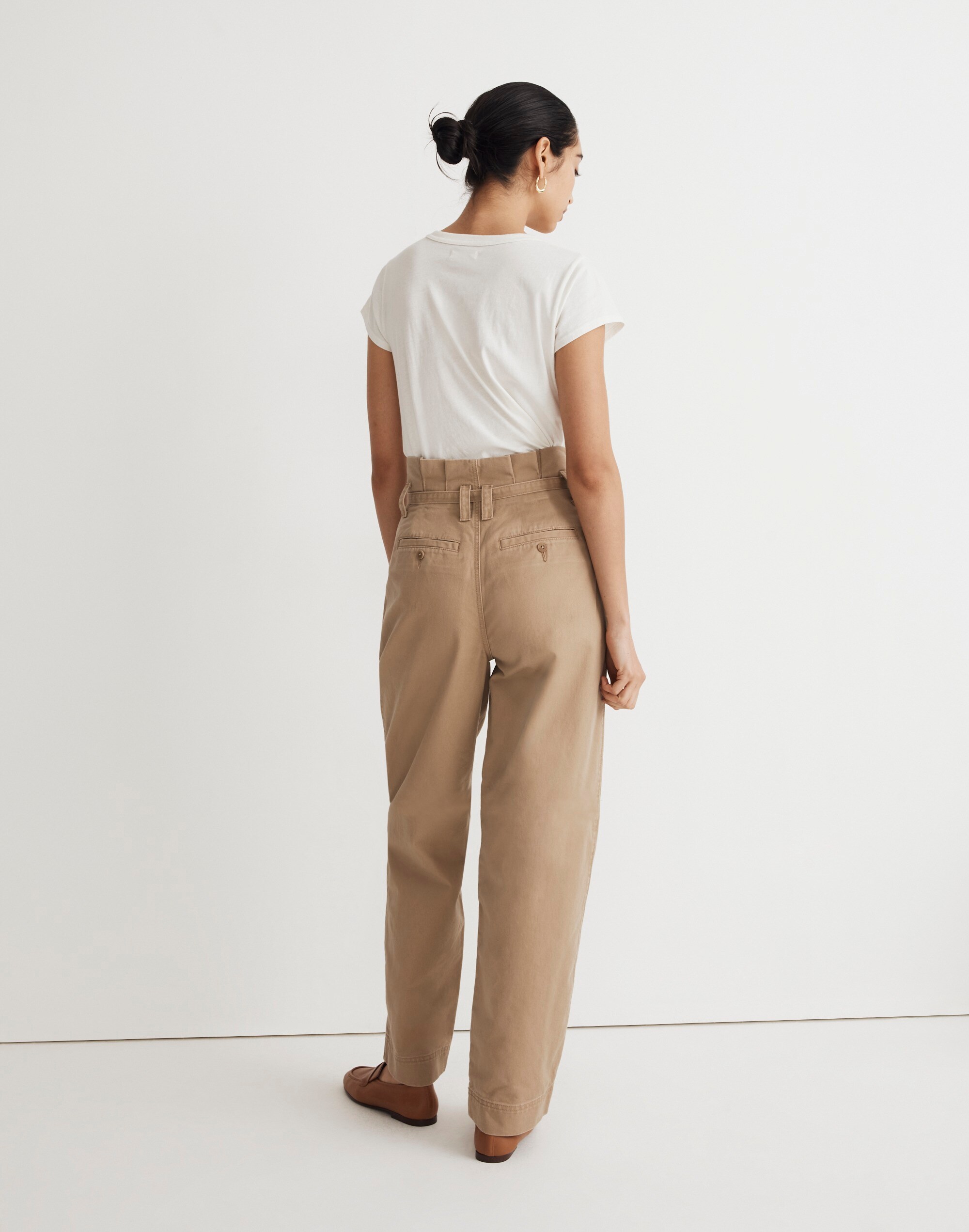 Paperbag Trench Trousers in (Re)generative Chino