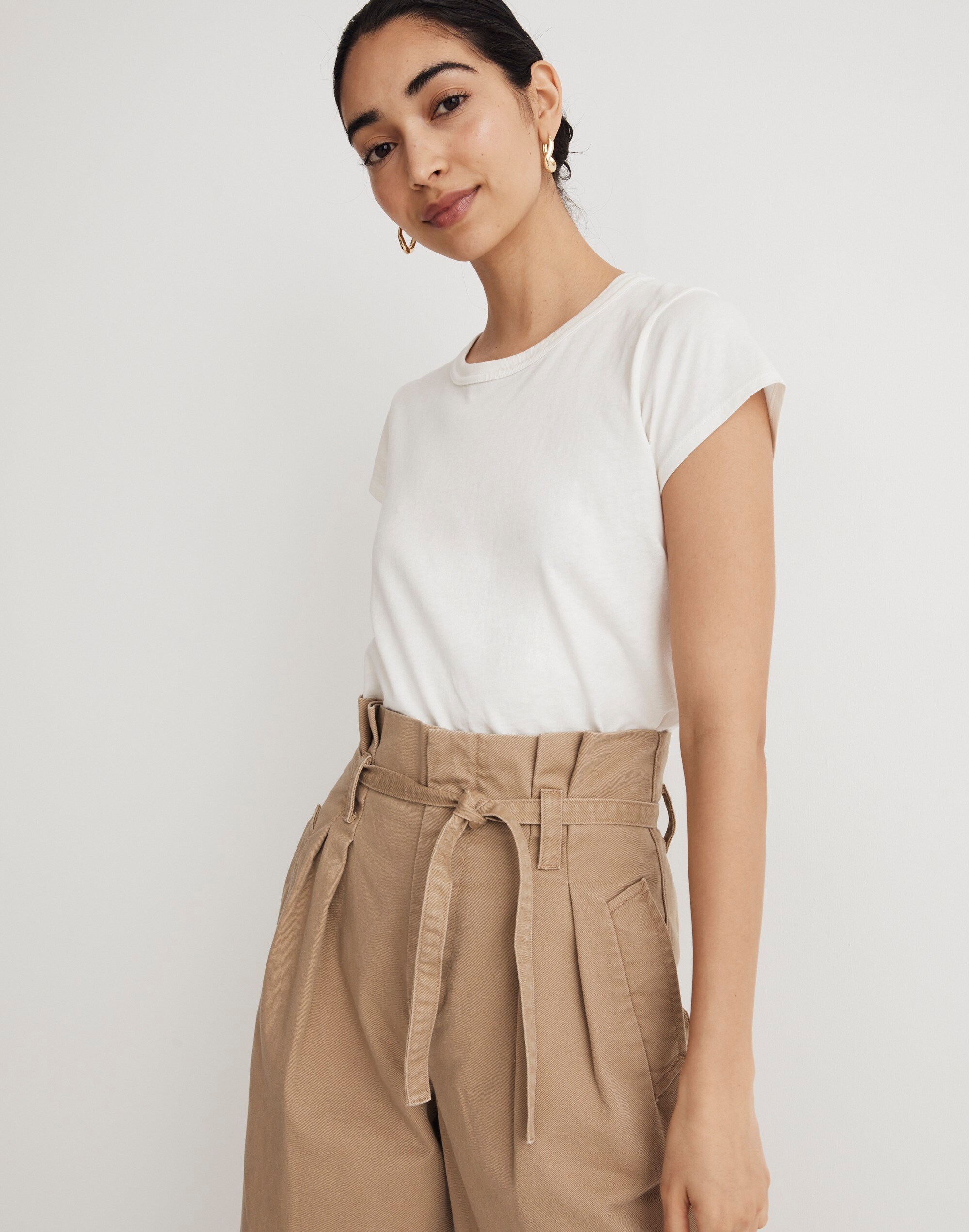Paperbag Trench Trousers in (Re)generative Chino