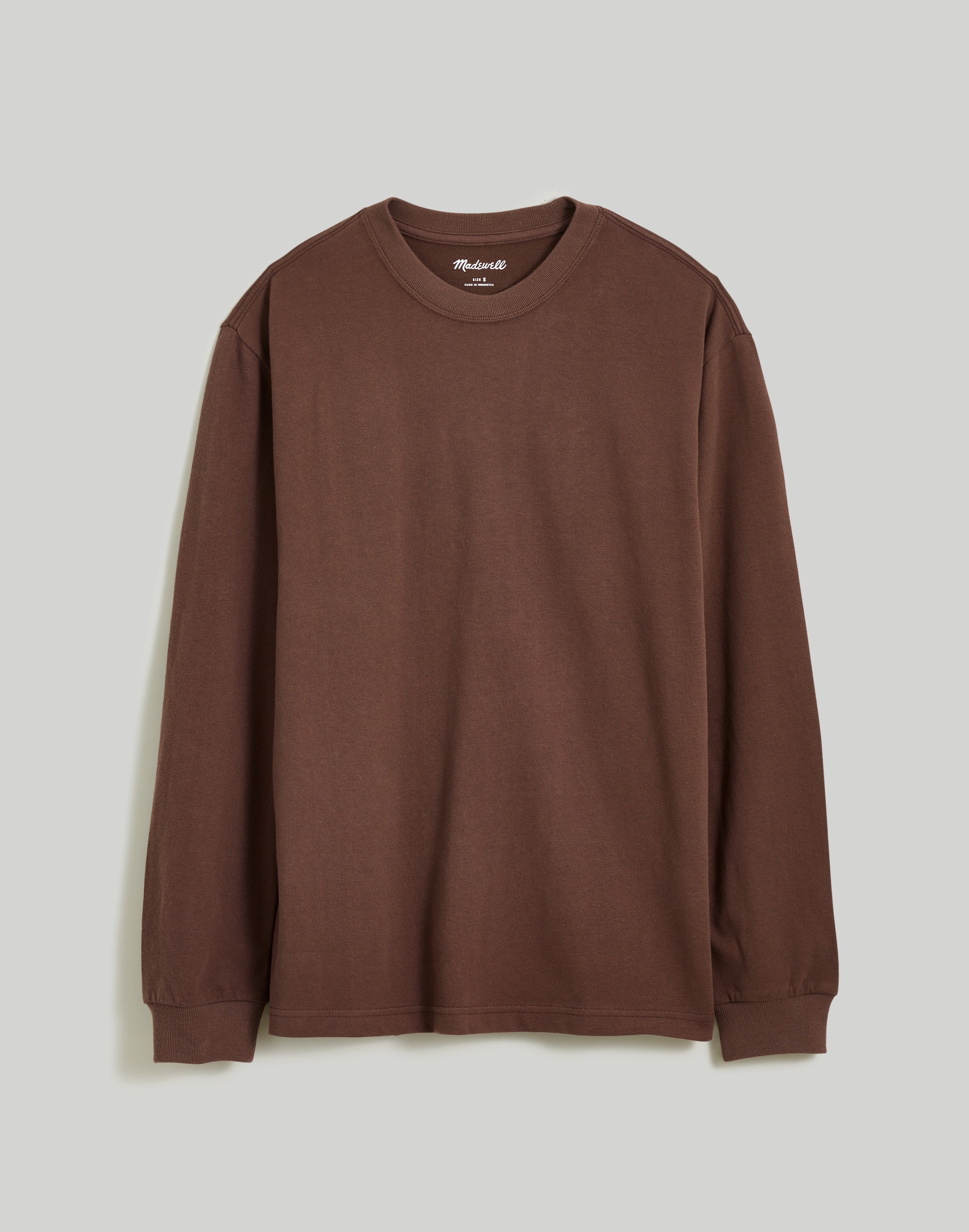 Brushed Long-Sleeve Boxy Tee