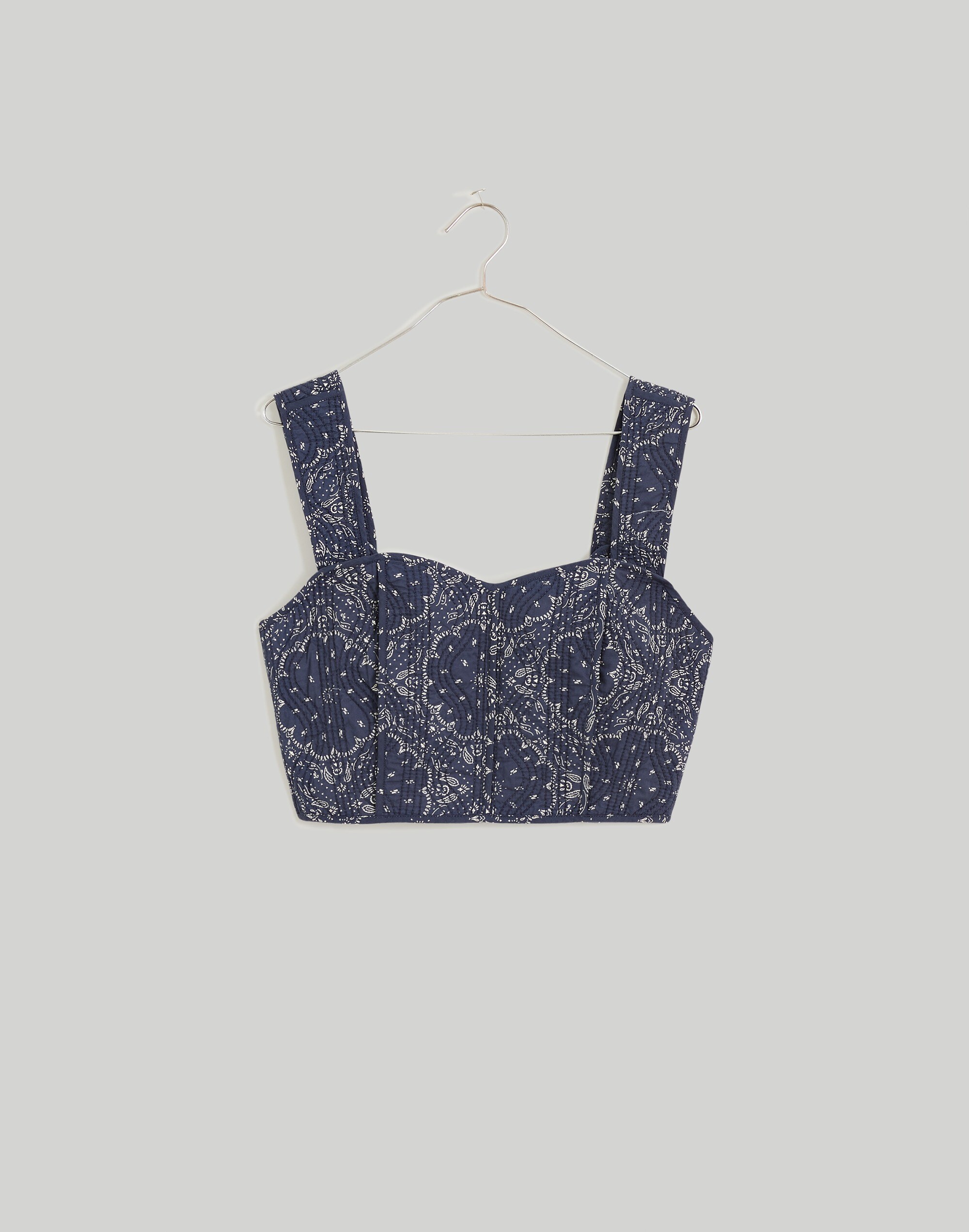 Quilted Sweetheart Crop Top