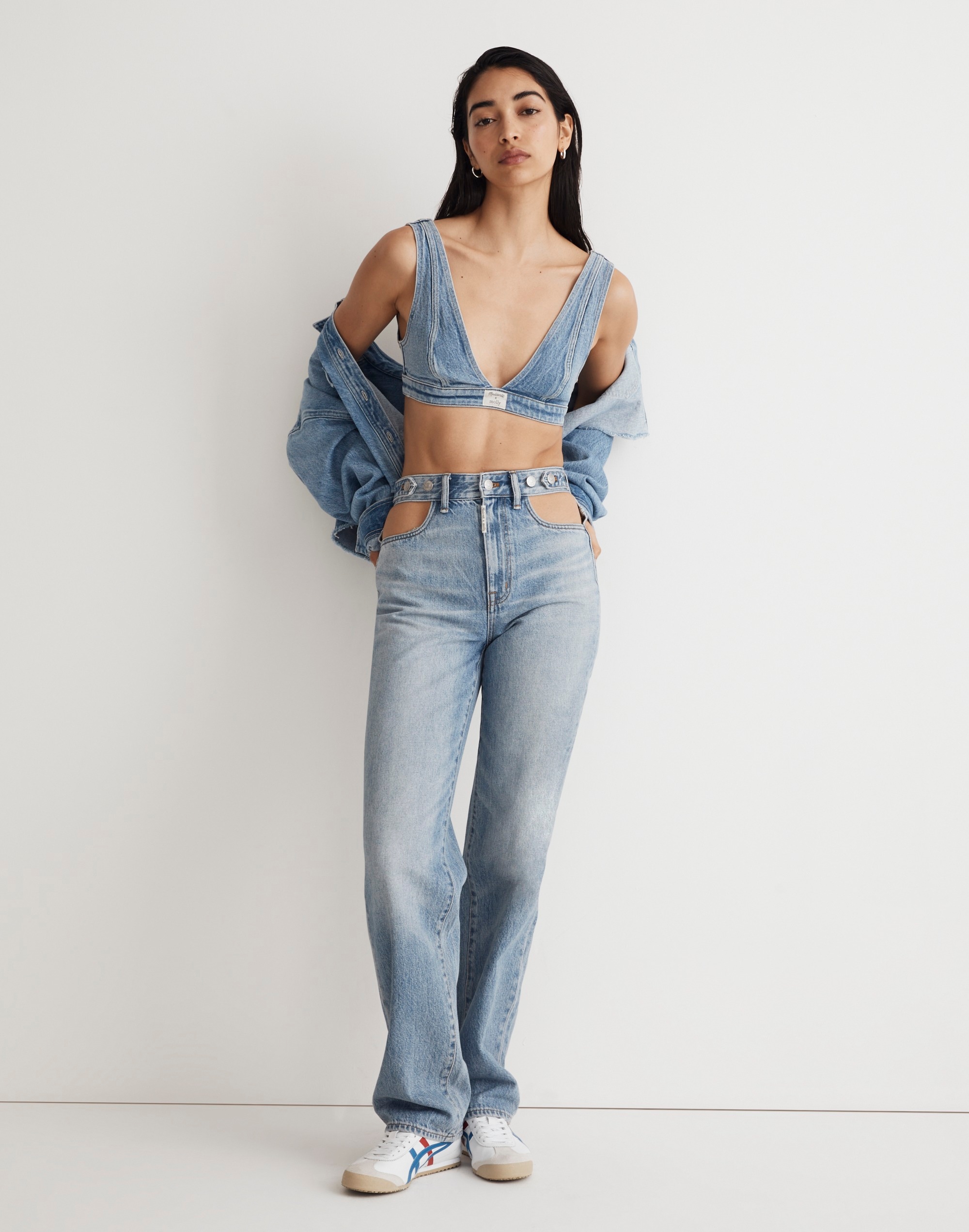 Madewell x Molly Dickson Denim Bralette