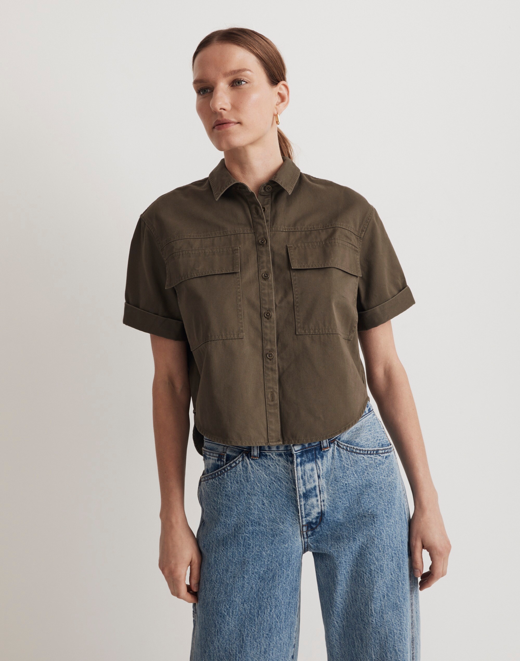 Utility Button-Up Shirt in (Re)generative Chino