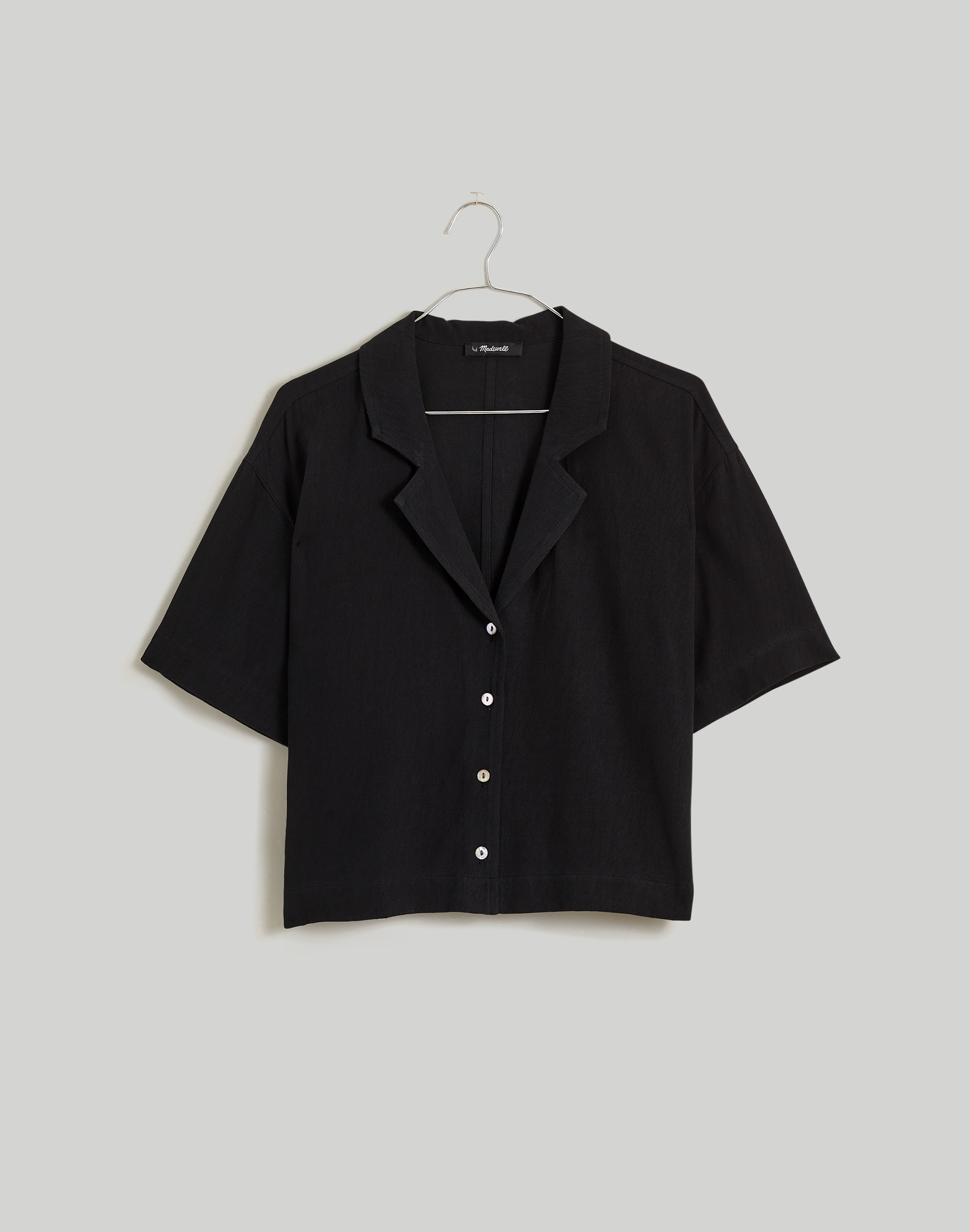 Button-Front Resort Shirt in Lusterweave