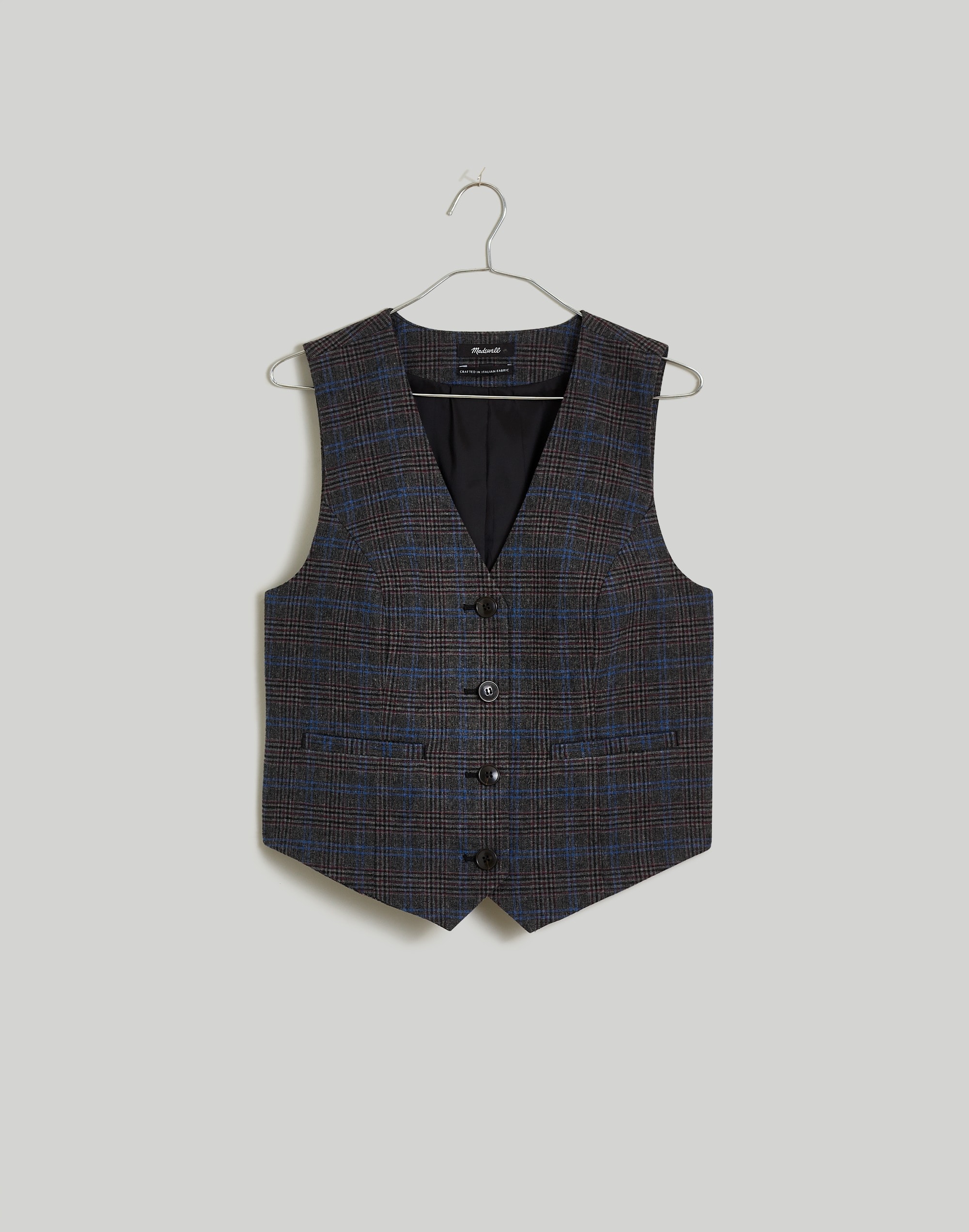 Wool-Blend Suiting Vest