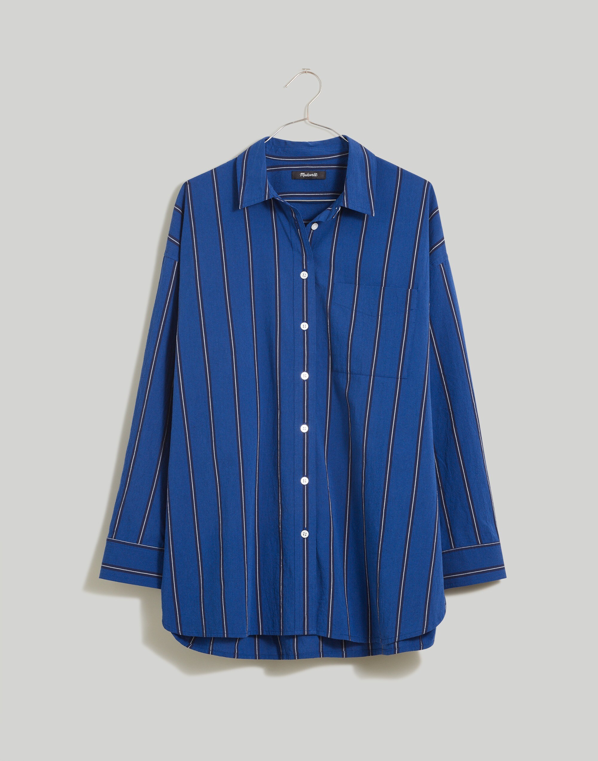 The Signature Poplin Oversized Shirt in Stripe