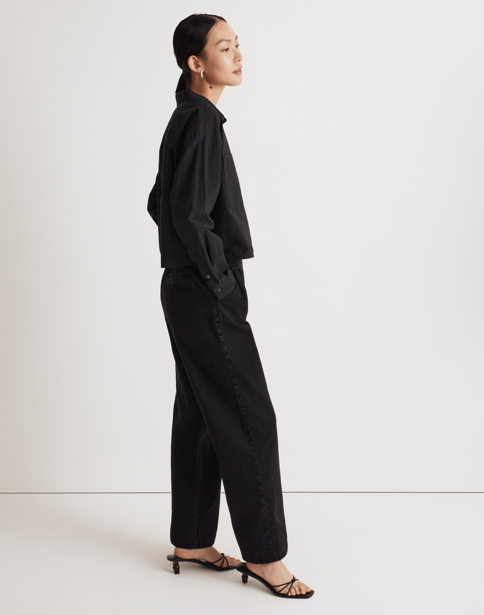 The Signature Poplin Crop Shirt
