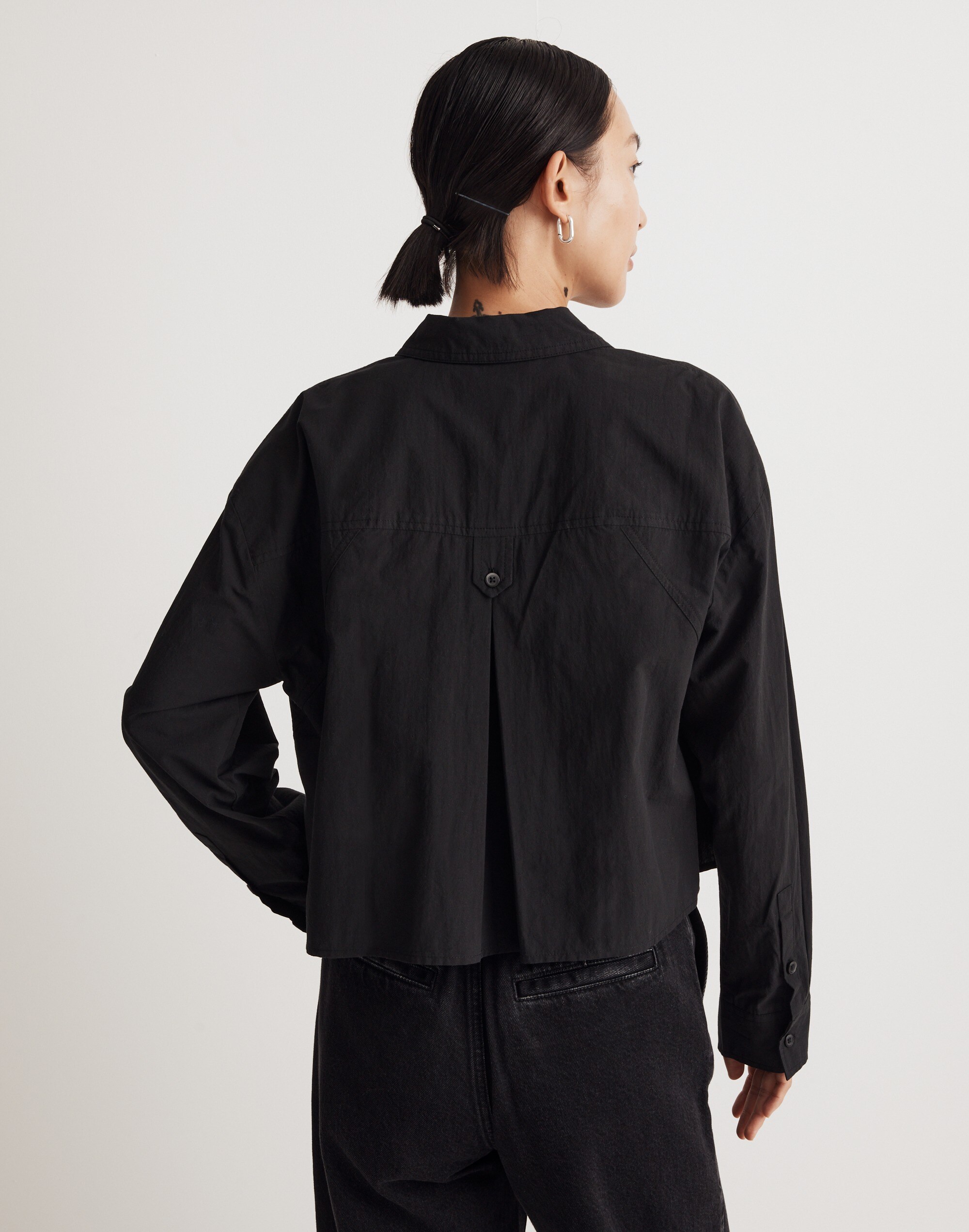 The Signature Poplin Crop Shirt