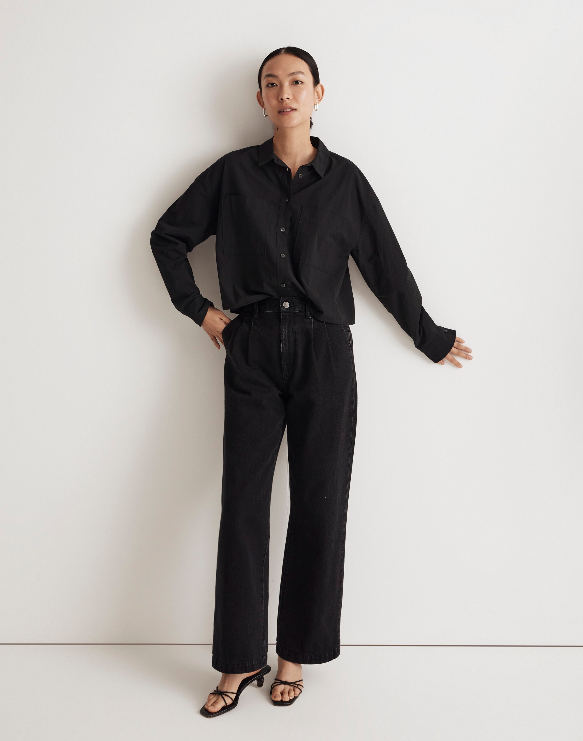 The Signature Poplin Crop Shirt