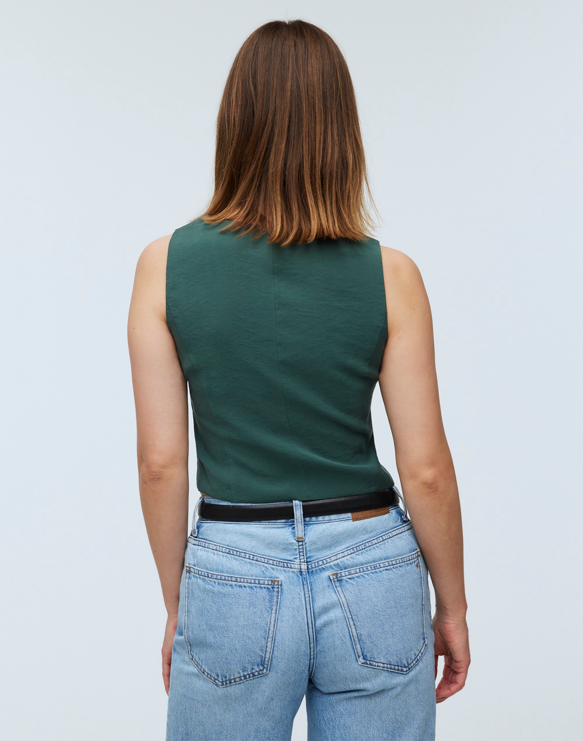 Katrina Crop Vest Top in Softdrape