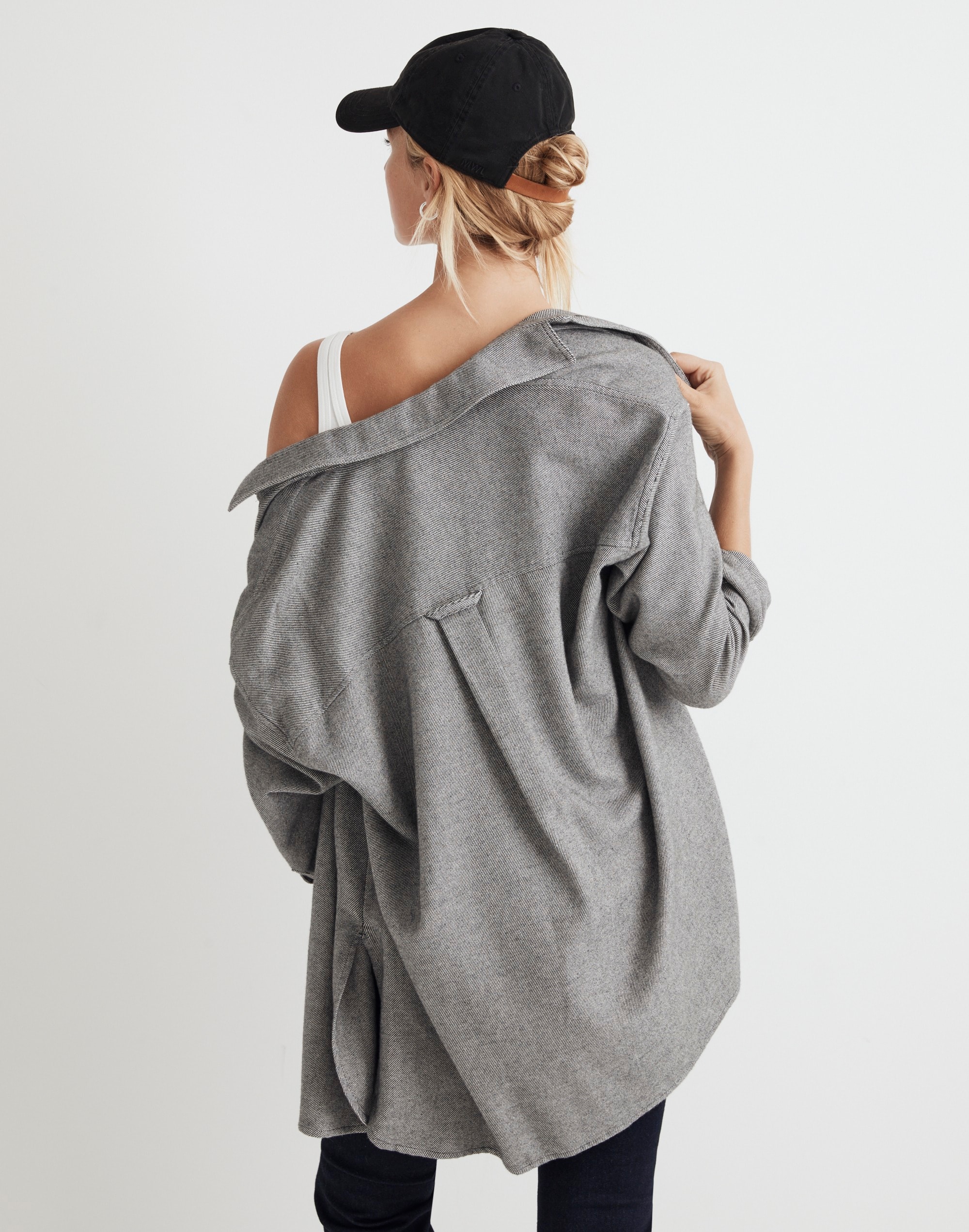 Brushed Oversized Shirt-Jacket