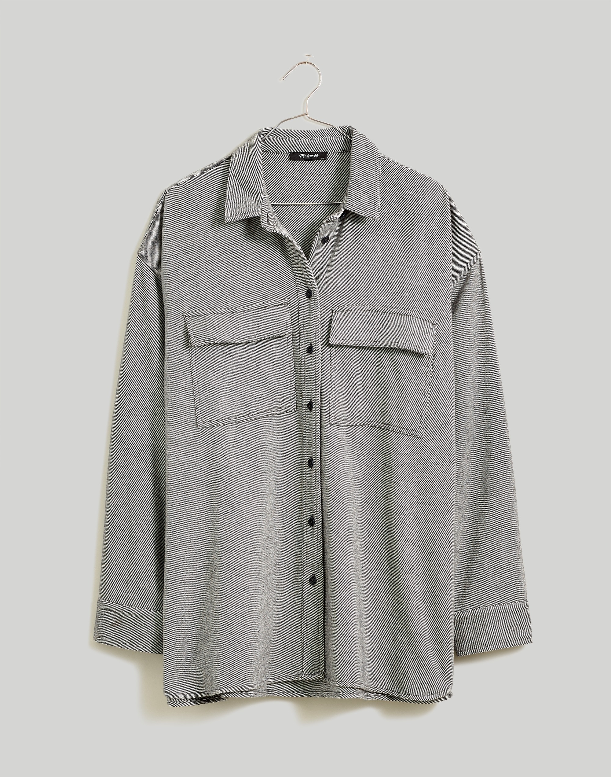 Brushed Oversized Shirt-Jacket
