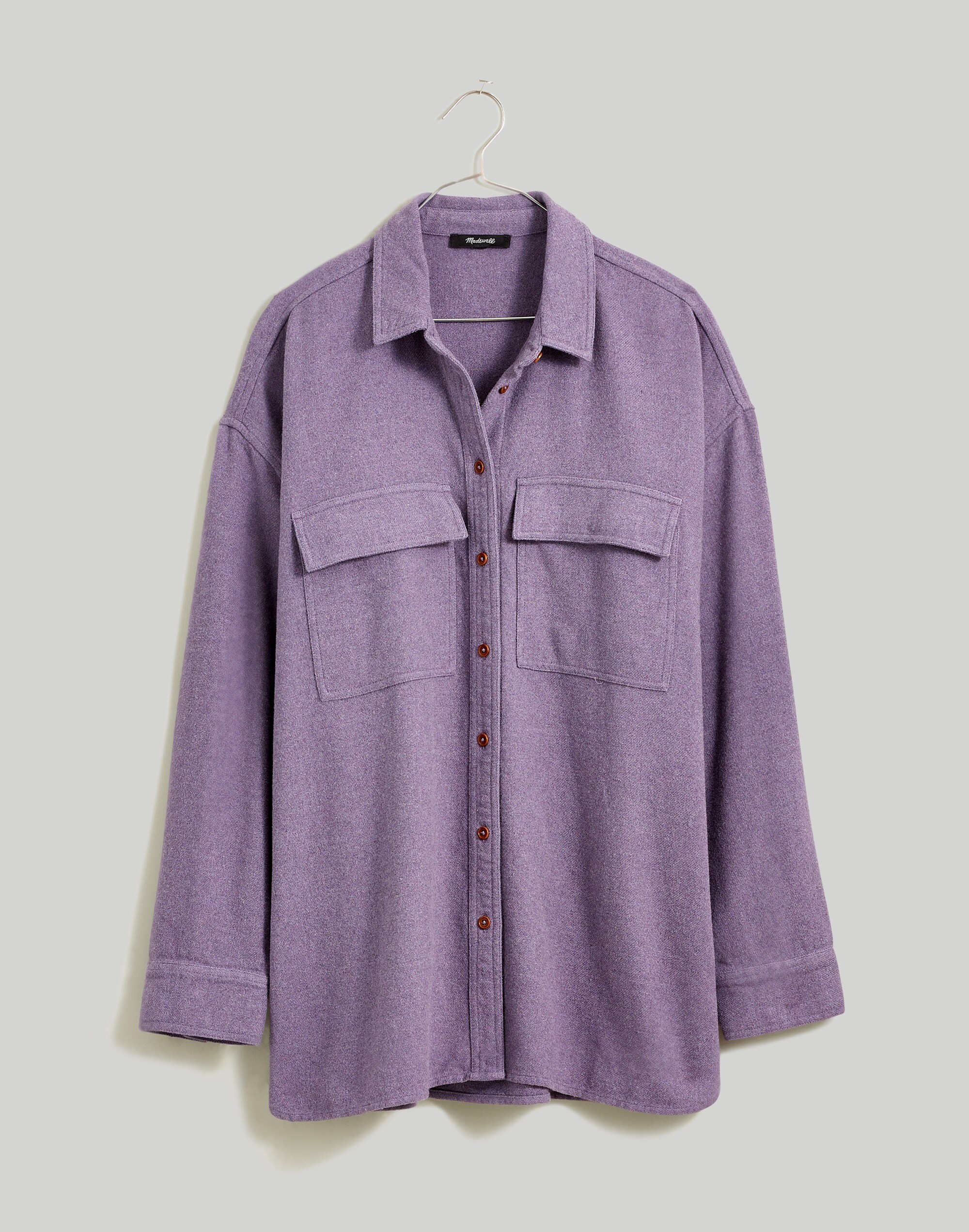 Brushed Oversized Shirt-Jacket