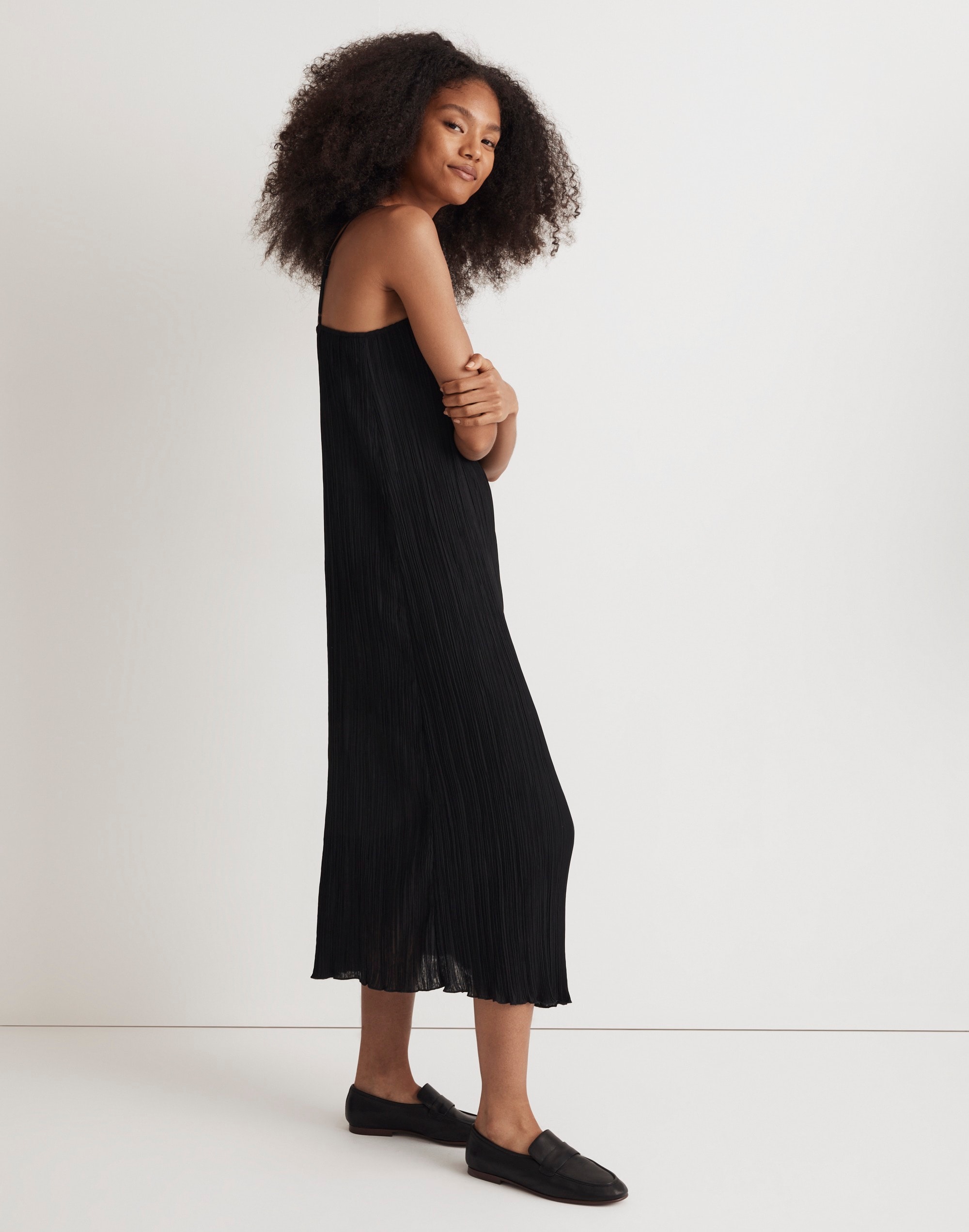 The Goldie Dress in Pliss&eacute;