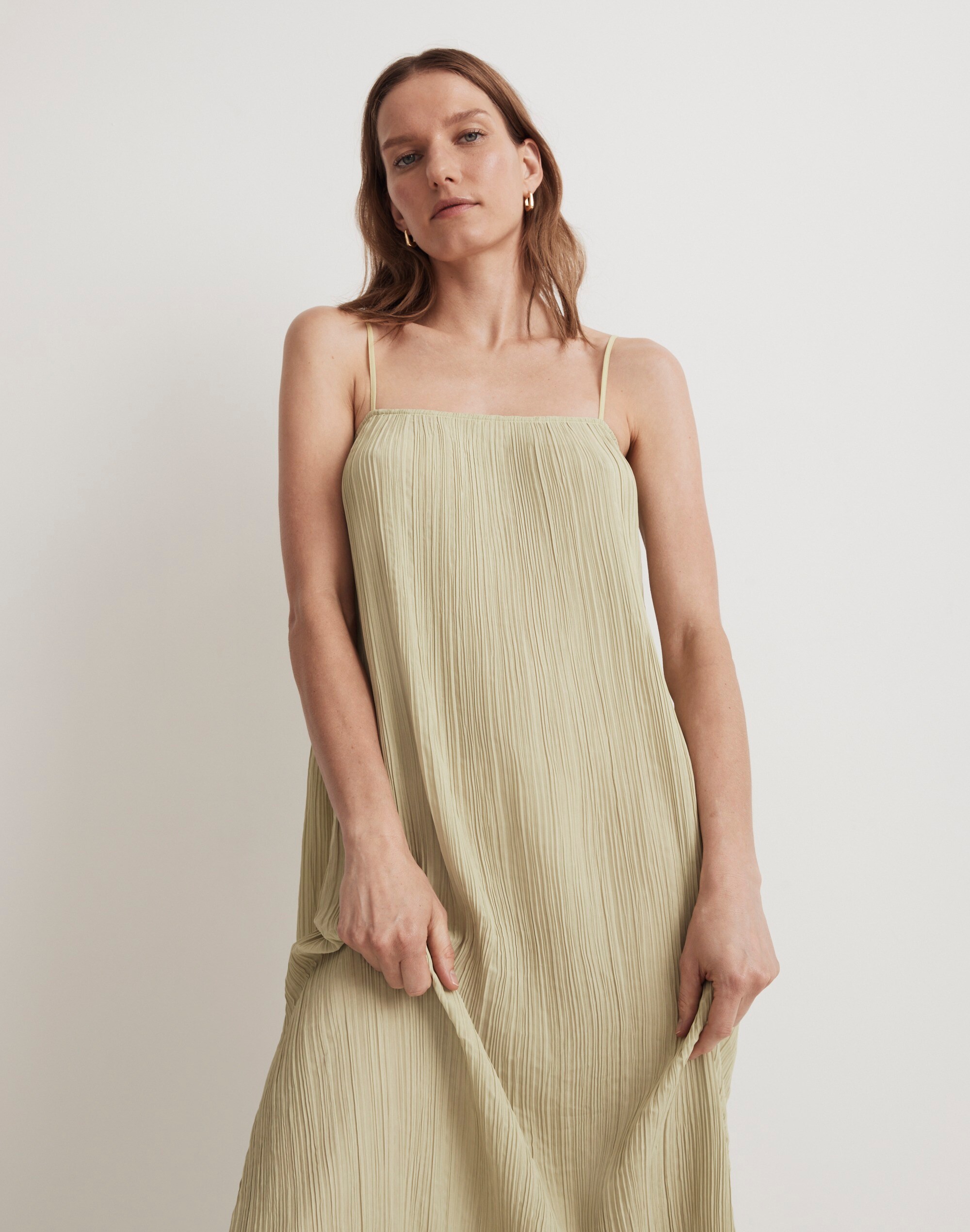 The Goldie Dress in Pliss&eacute;