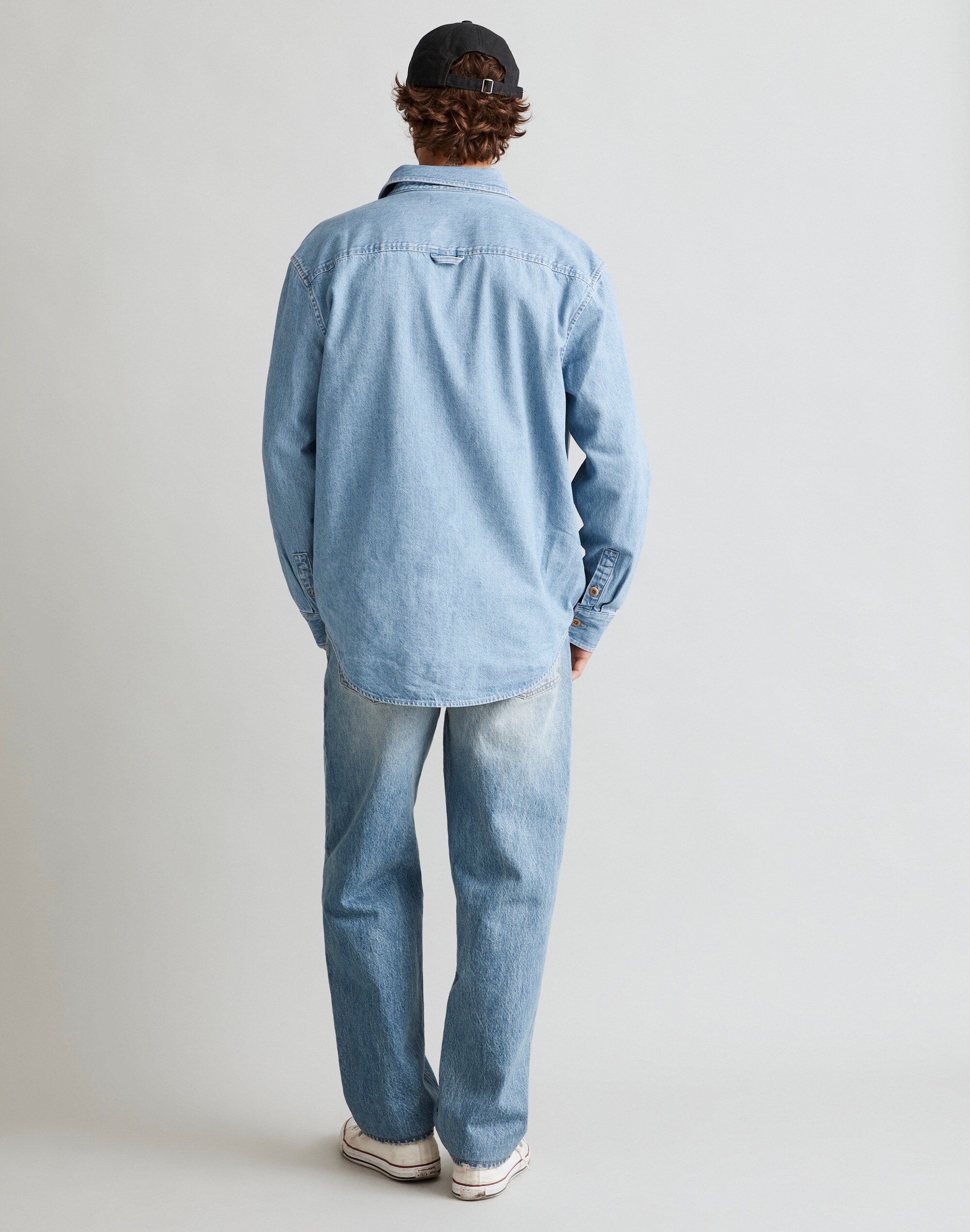 Denim Easy Long-Sleeve Shirt in Kersey Wash