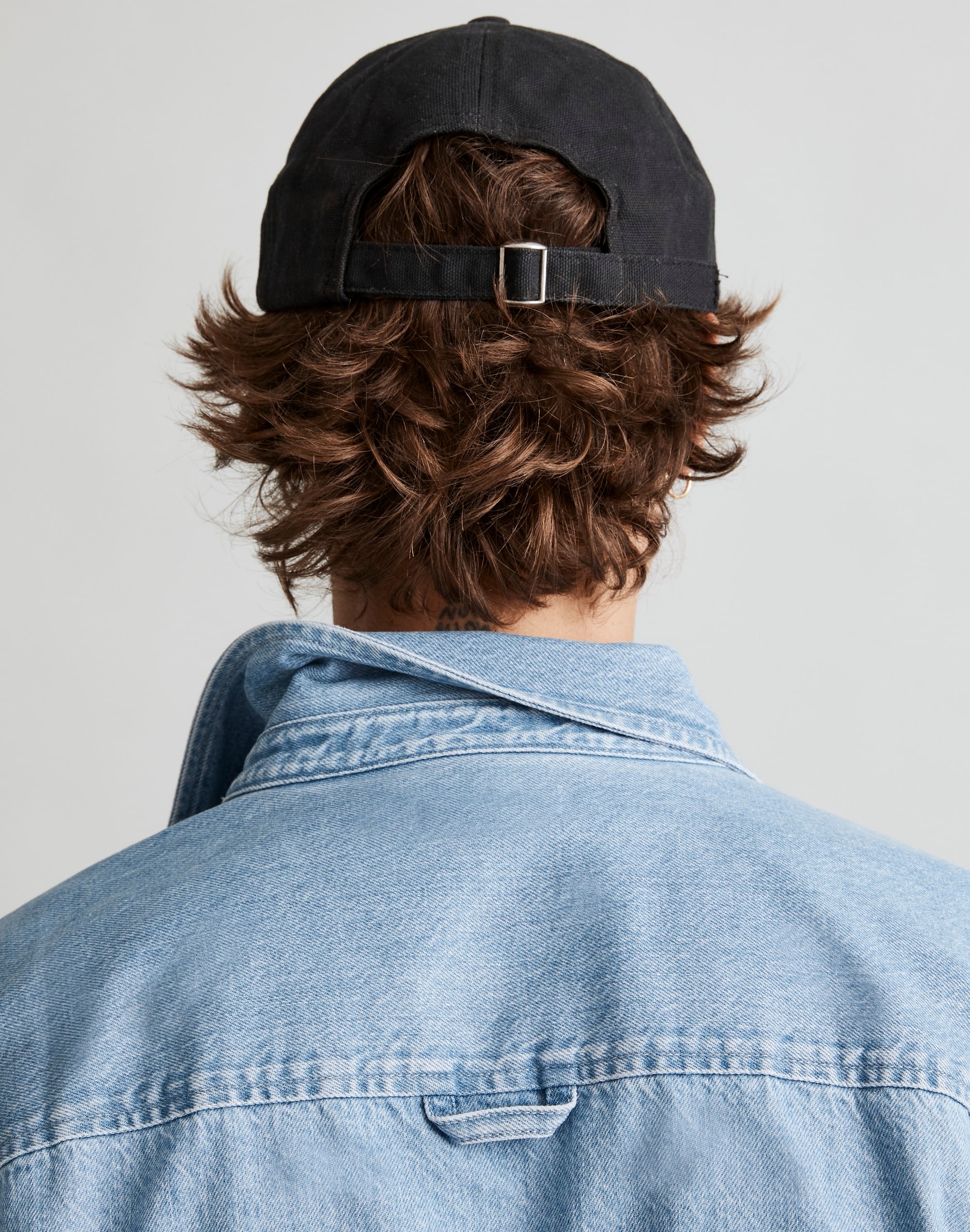 Denim Easy Long-Sleeve Shirt in Kersey Wash