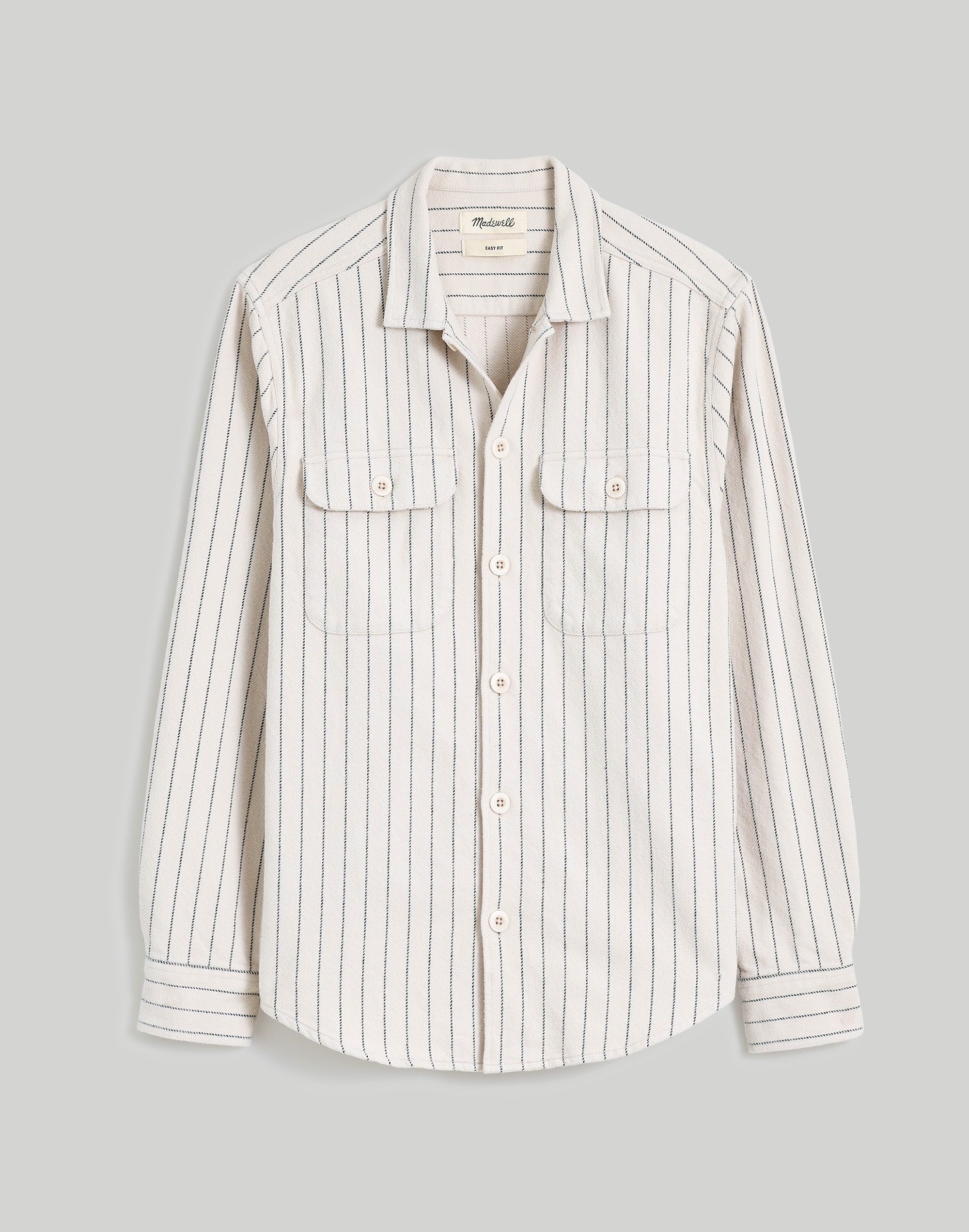 Brushed Flannel Easy Shirt-Jacket