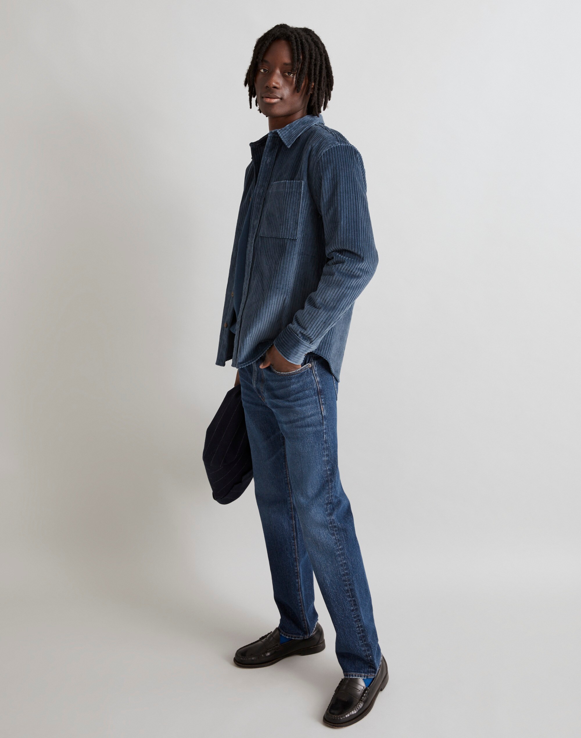 Corduroy Easy Long-Sleeve Shirt