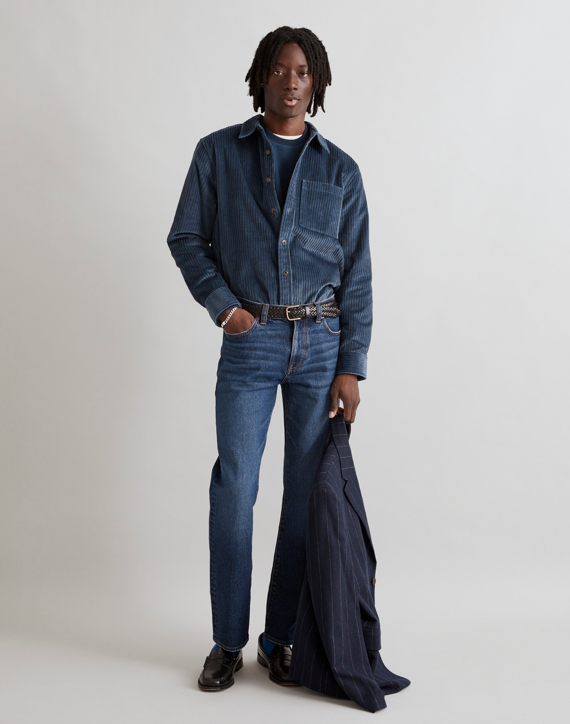 Corduroy Easy Long-Sleeve Shirt