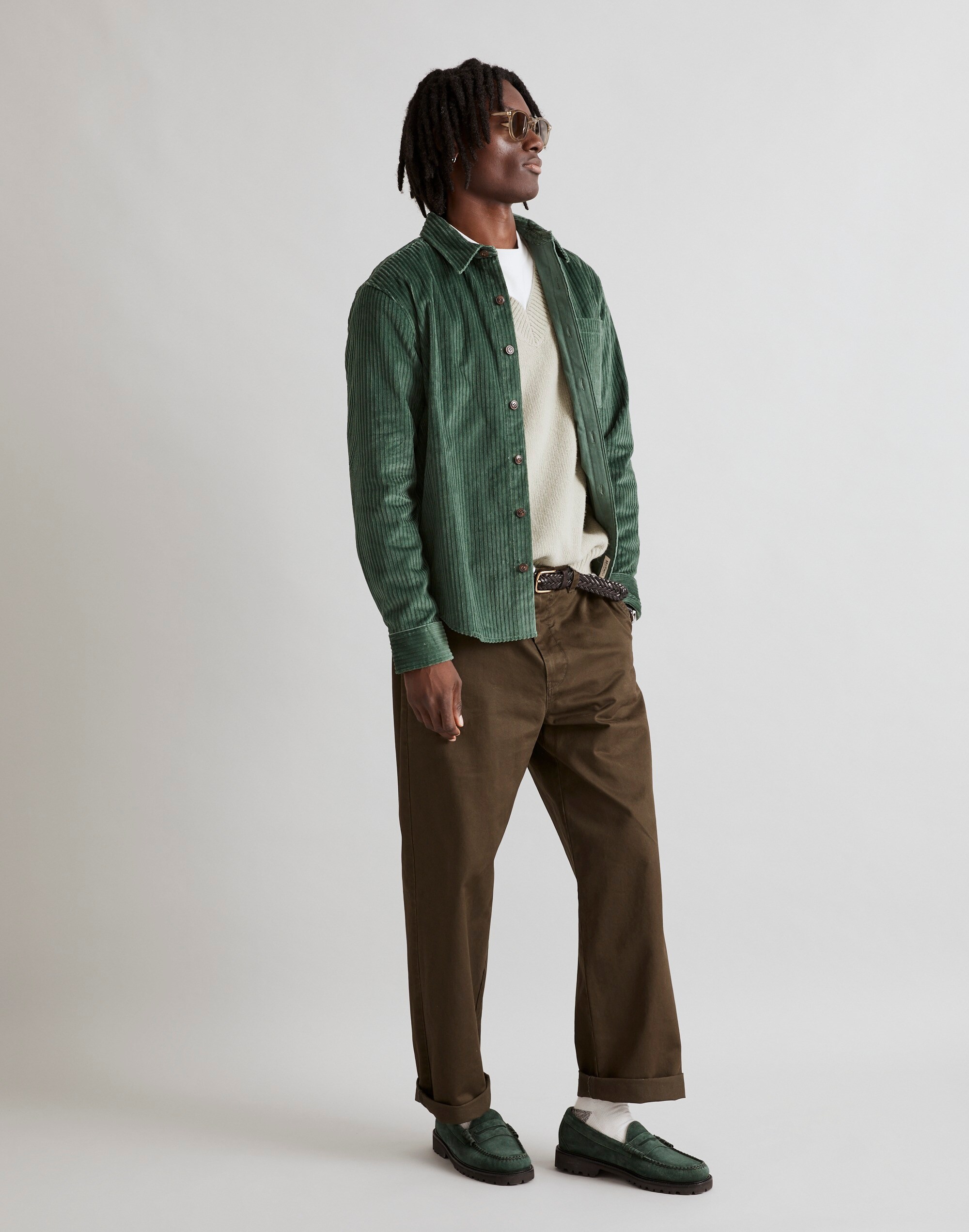 Corduroy Easy Long-Sleeve Shirt