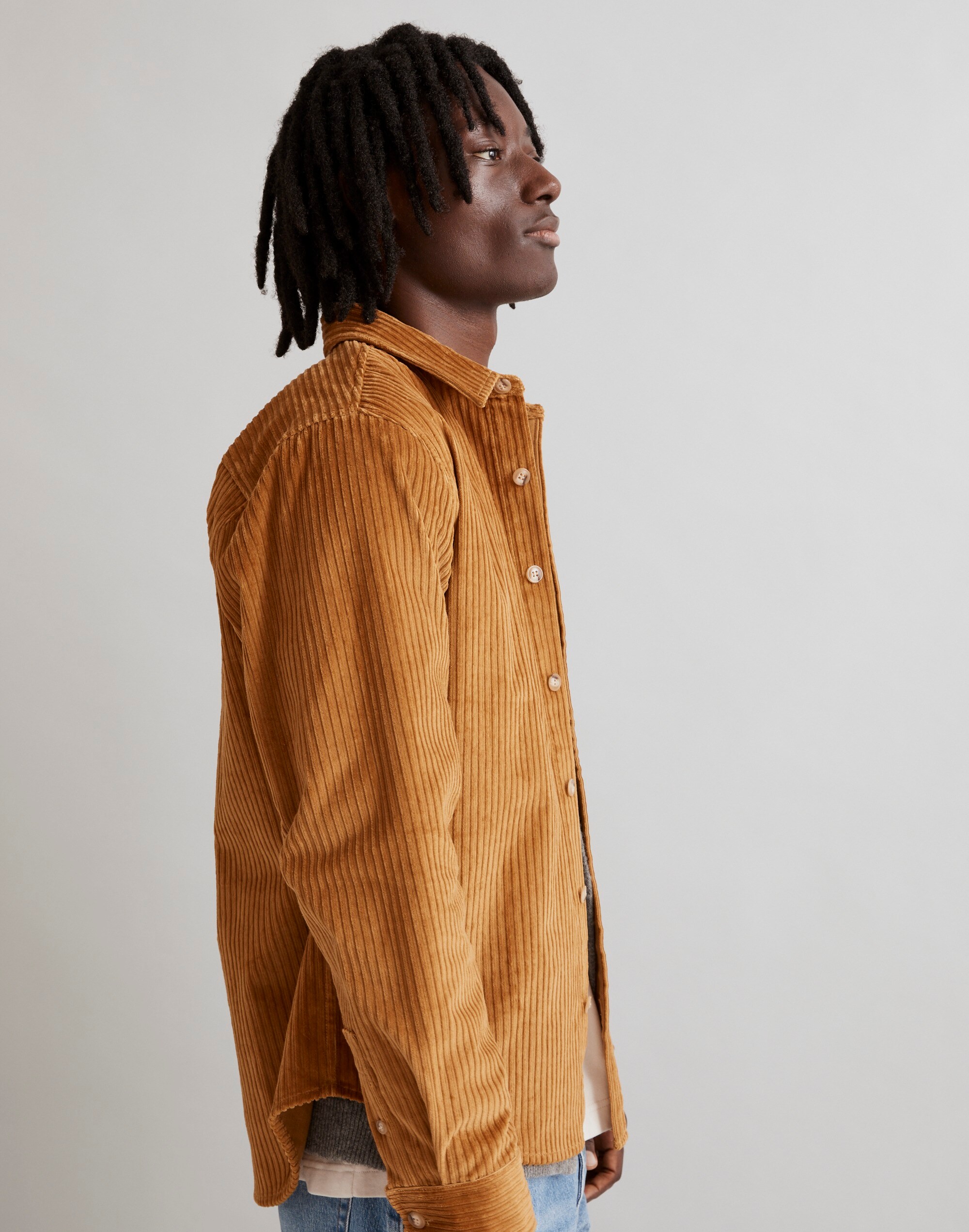 Corduroy Easy Long-Sleeve Shirt