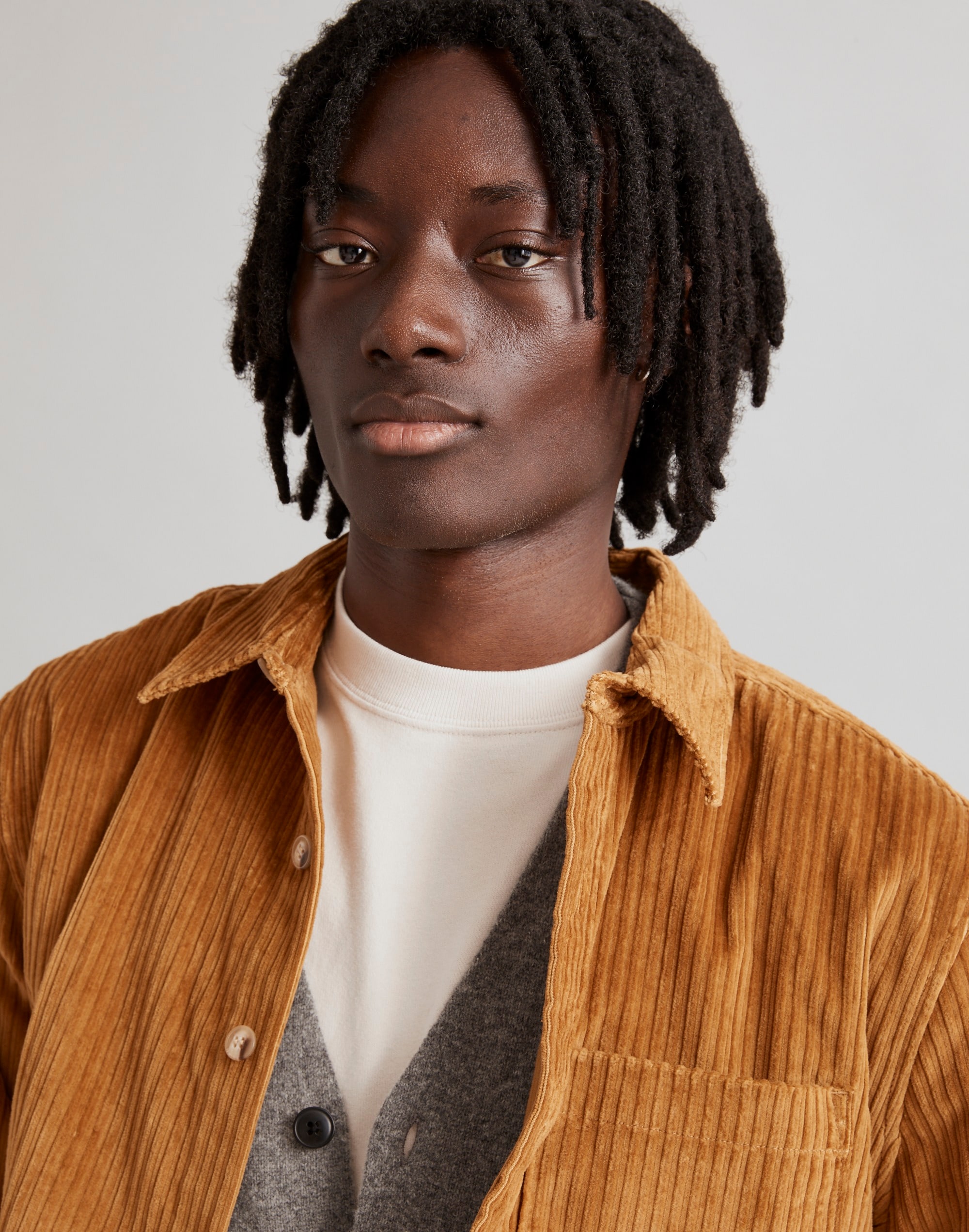 Corduroy Easy Long-Sleeve Shirt