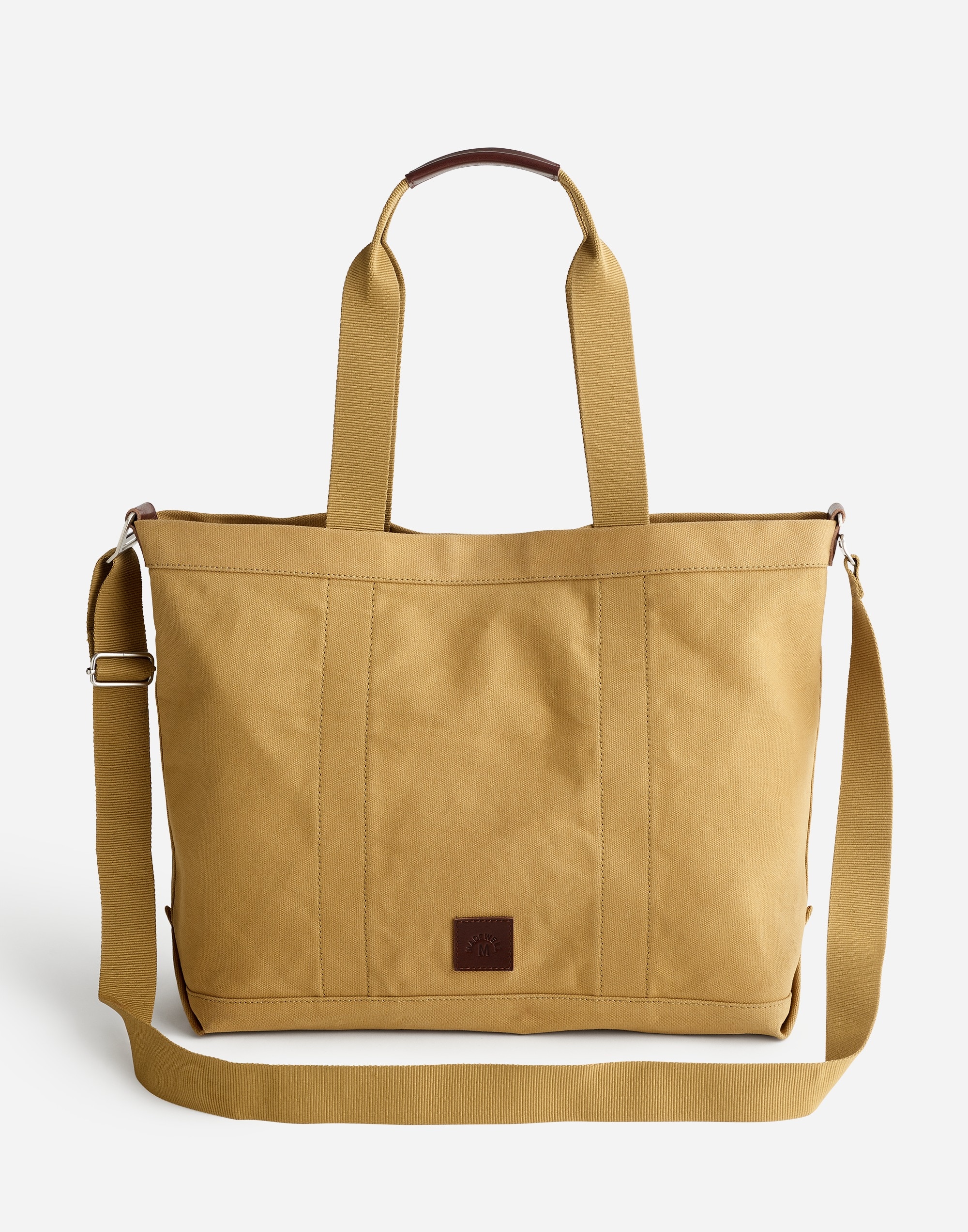 Mw Inside-out Canvas Tote In Brown