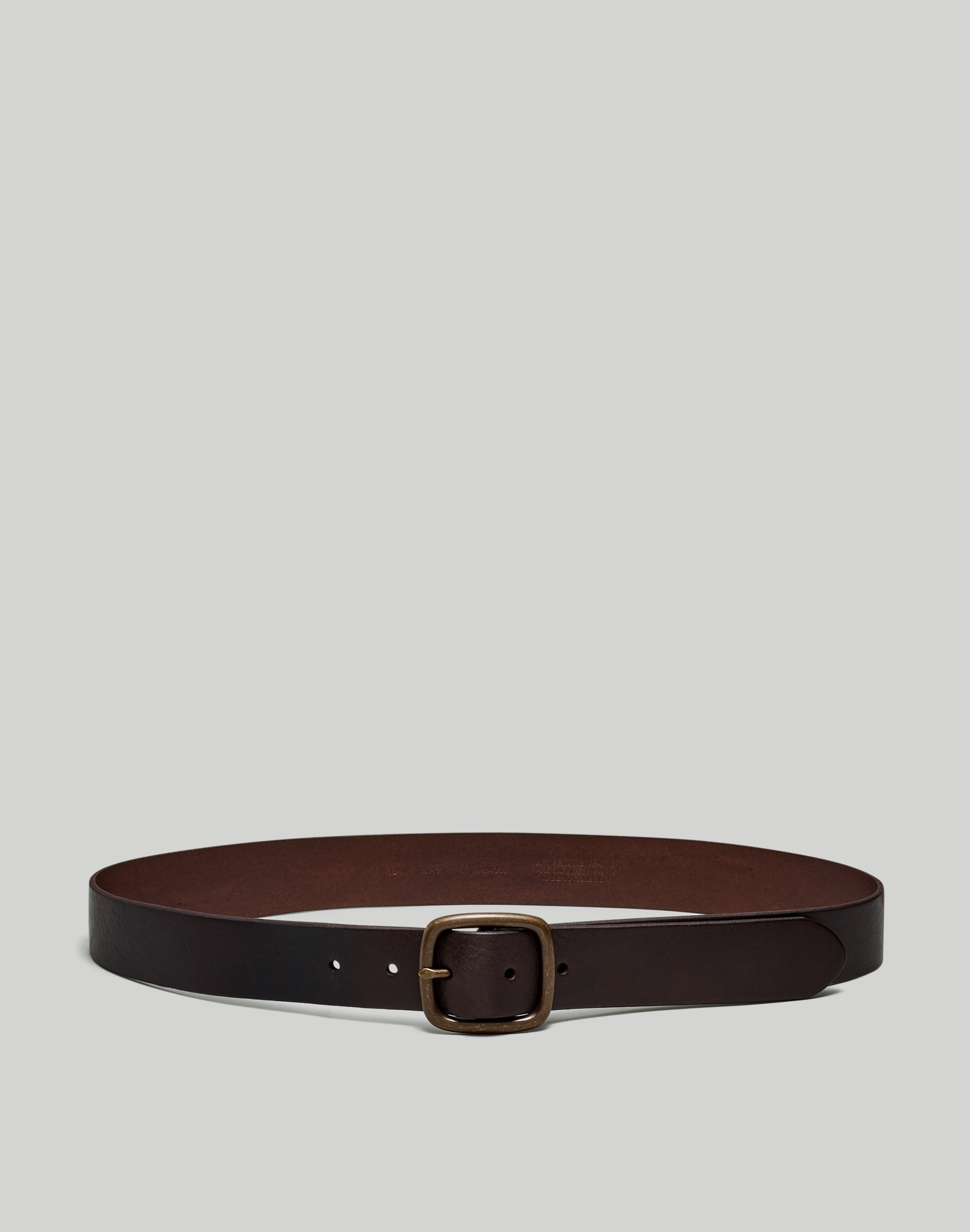 Leather Center-Bar Belt