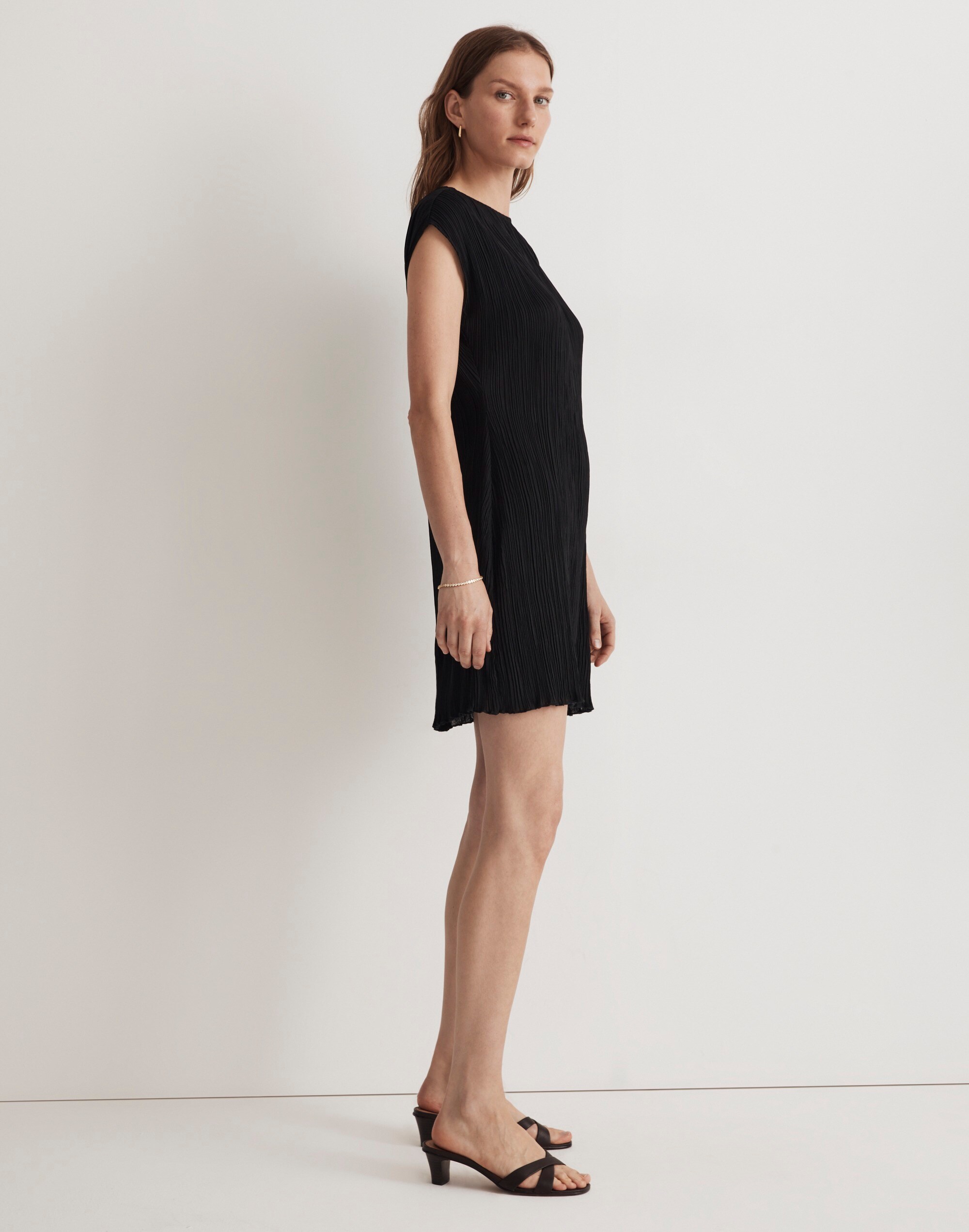 Pliss&eacute; Mini Tee Dress