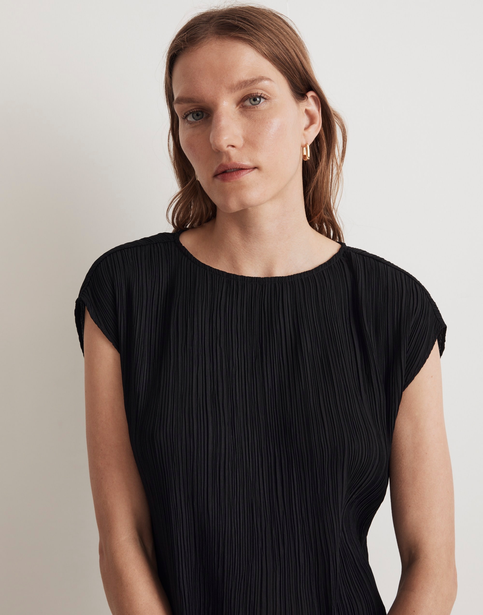 Pliss&eacute; Mini Tee Dress