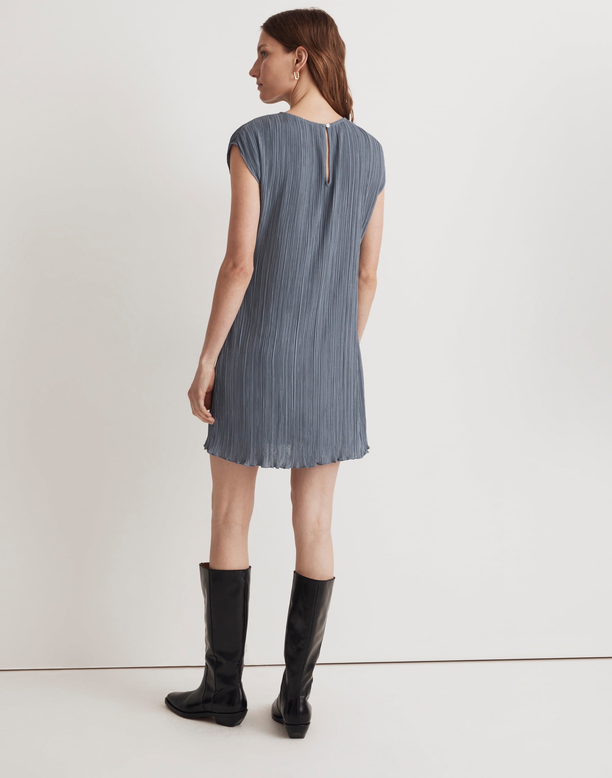 Pliss&eacute; Mini Tee Dress