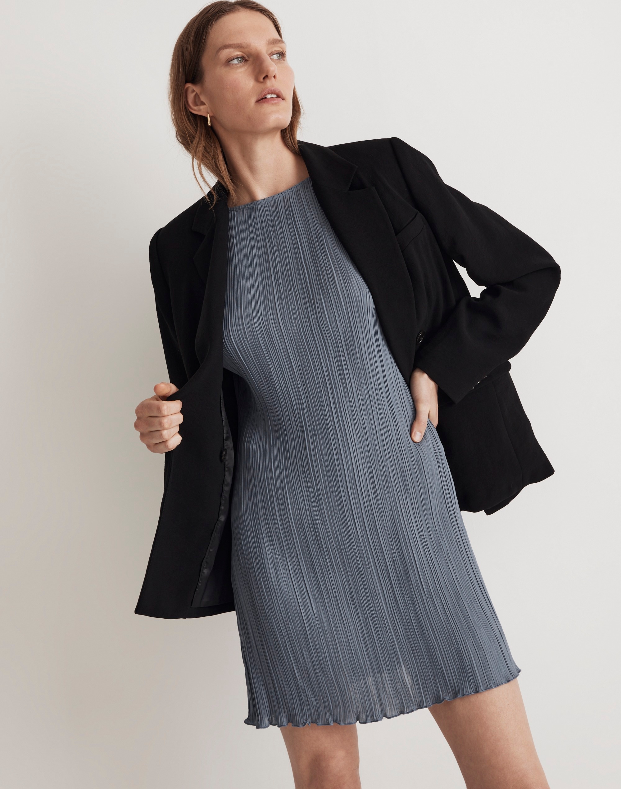 Pliss&eacute; Mini Tee Dress